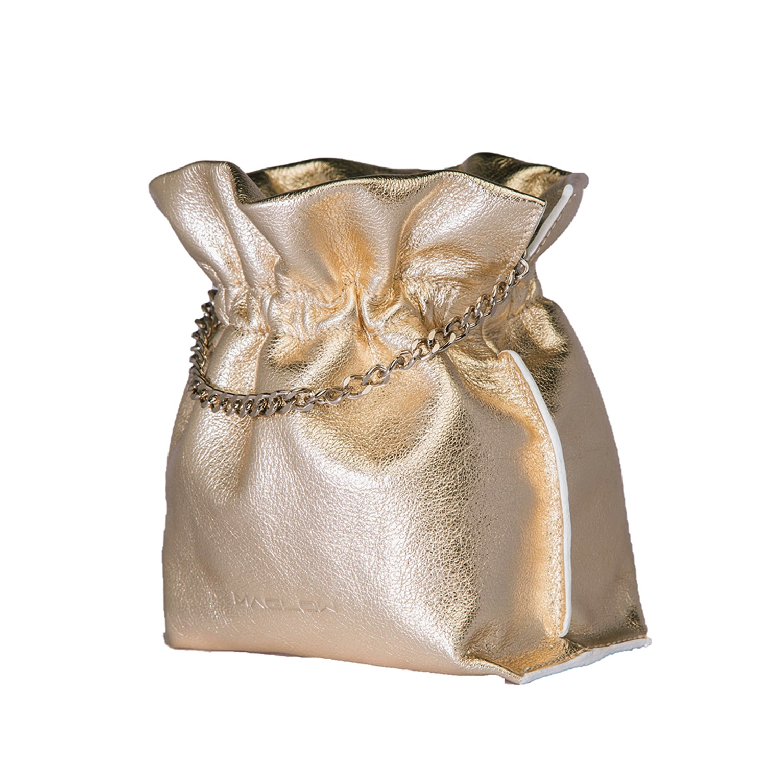 Women’s Gold Flambé Mini Champagne - Bucket Bag Extra Small Maglow