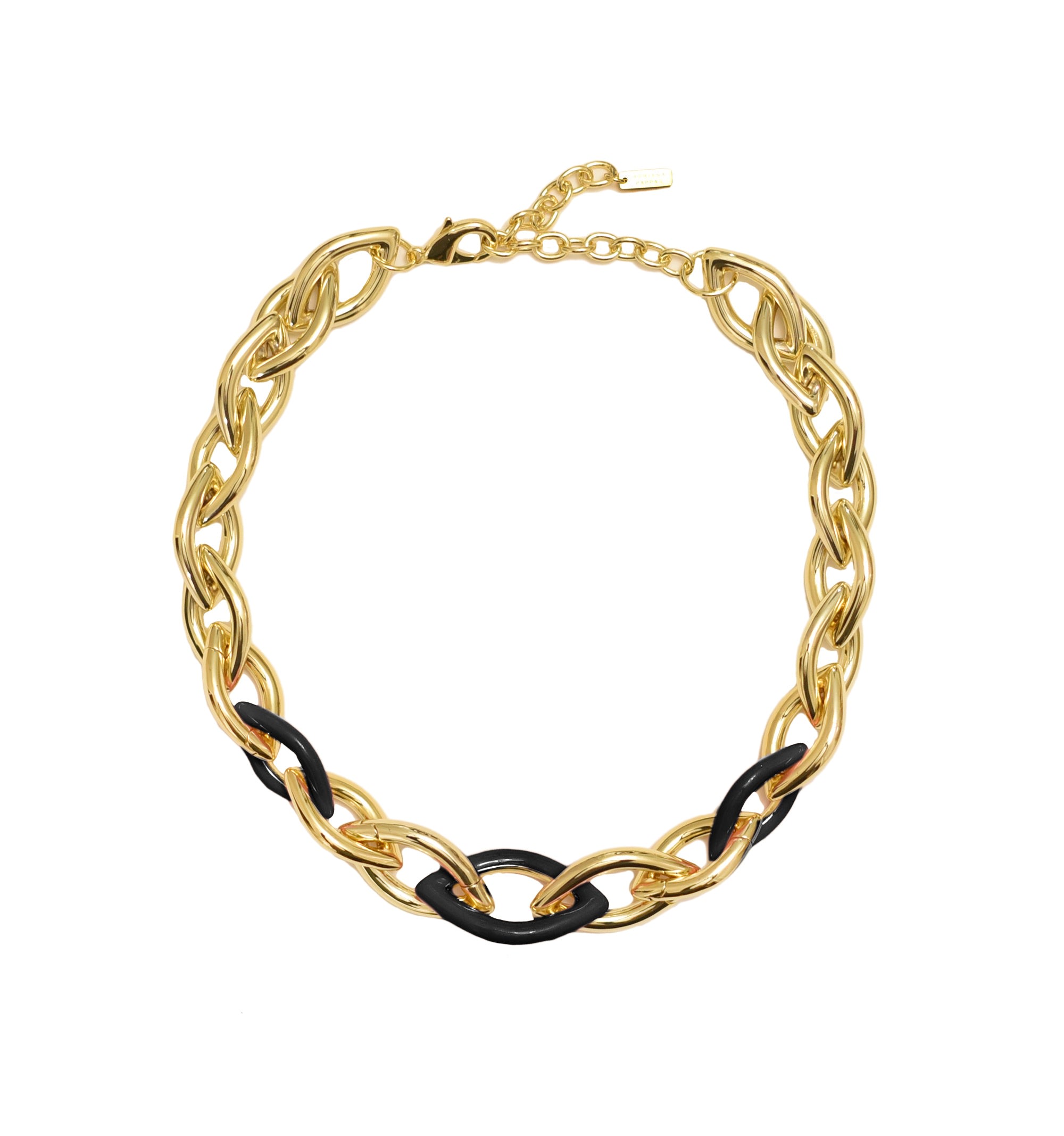 Women's Enamel Links Necklace