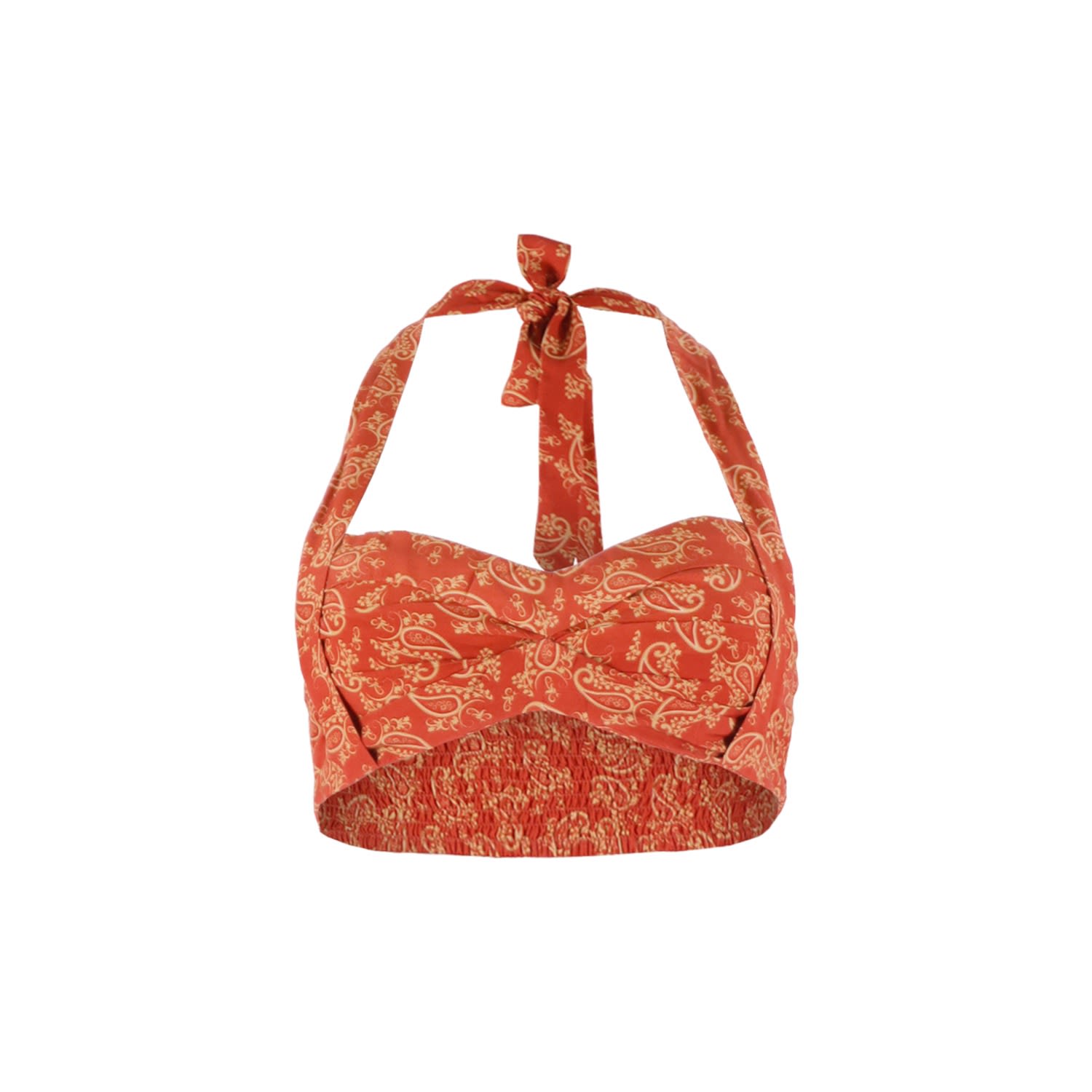 Morrato Bali Women's Red / Gold Kapila Top Ellie Lava In Red/gold