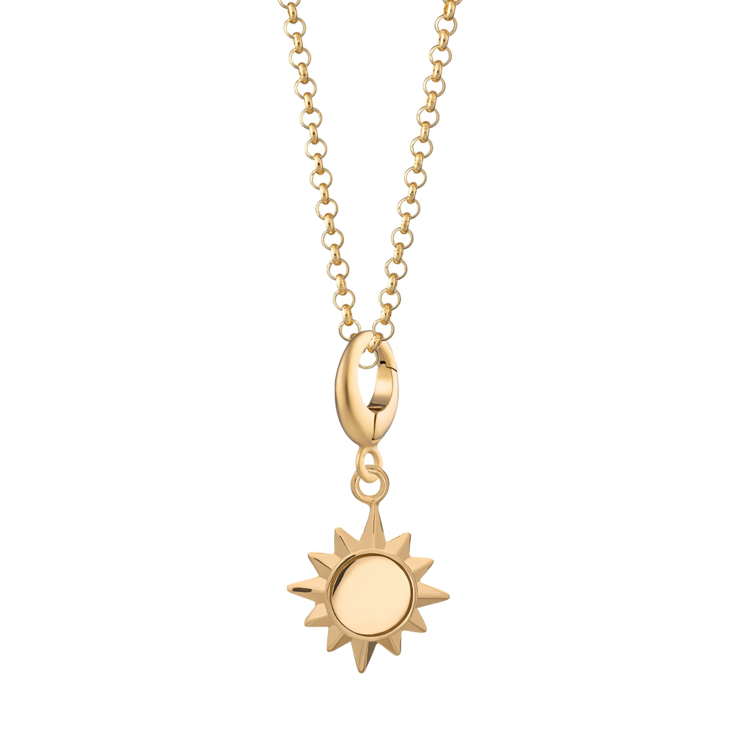 Lily Charmed Women's Gold Plated Sunshine Charm Necklace