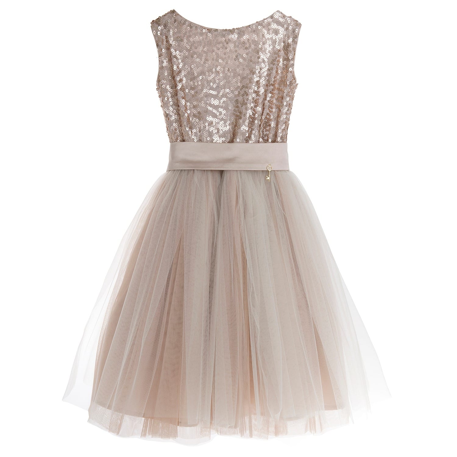 tulle dress with sequins