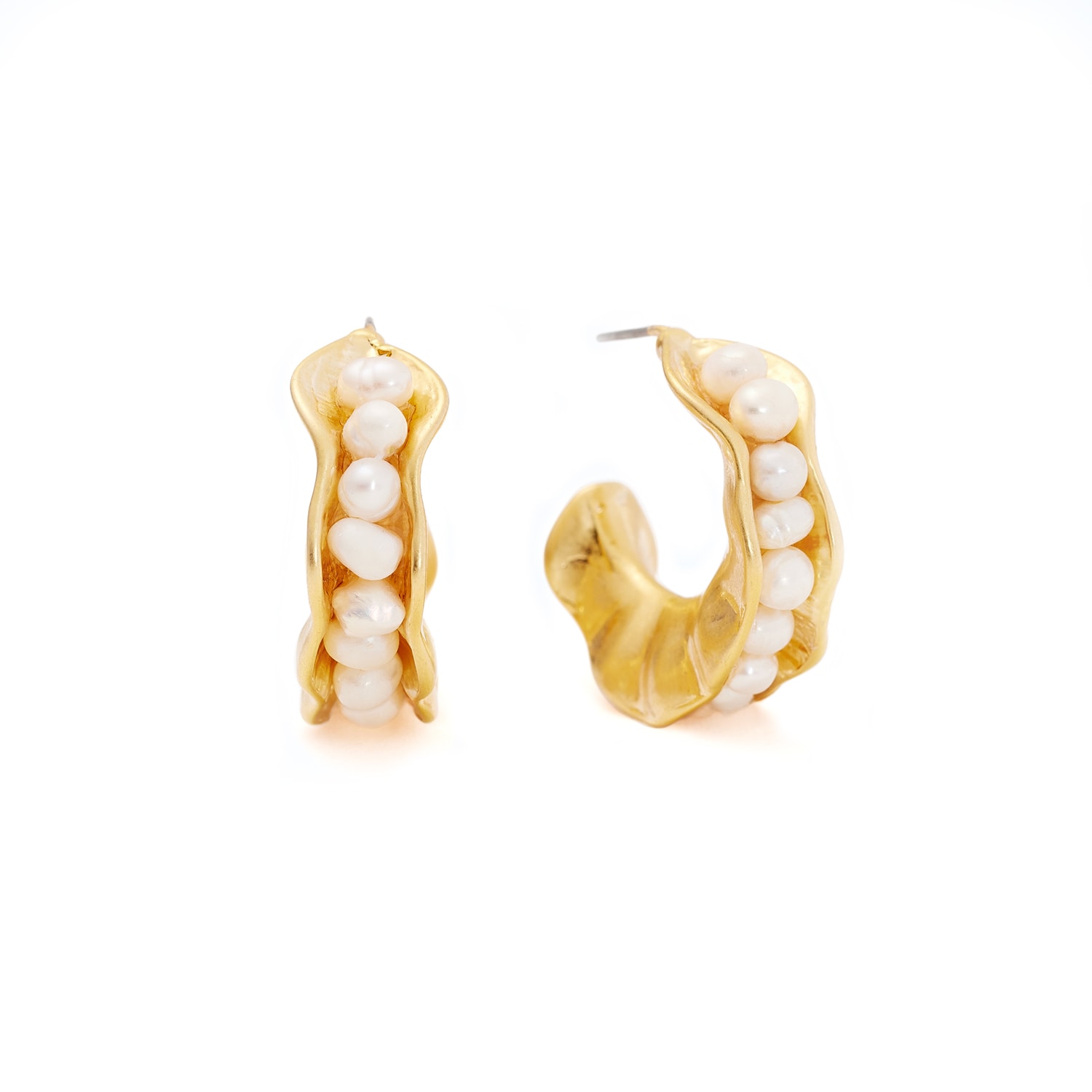 Women’s Gold Vintage Multi-Pearl Earrings Shabella Nyc