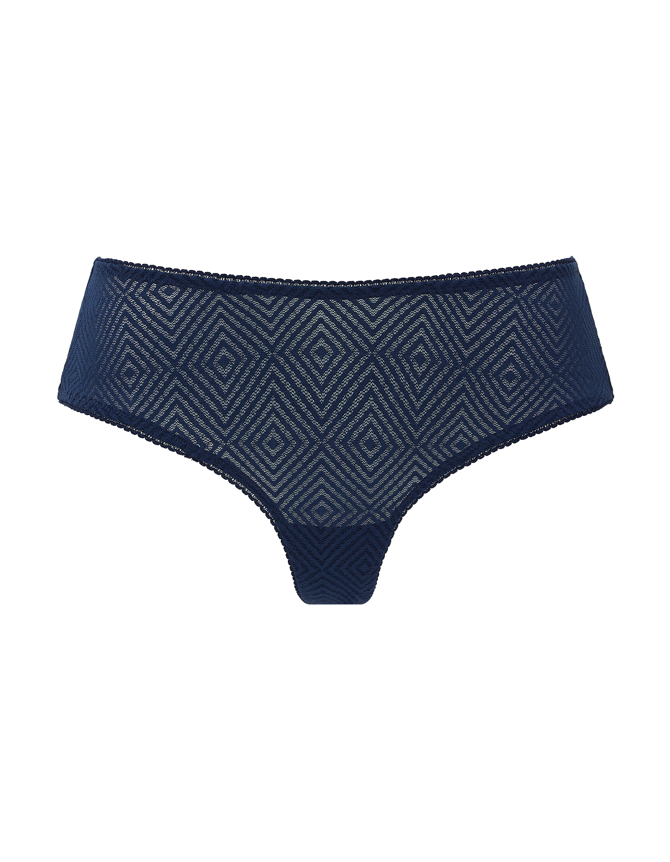 Nudea Women's Blue The Sheer Deco Hipster Brief - Navy In Blue