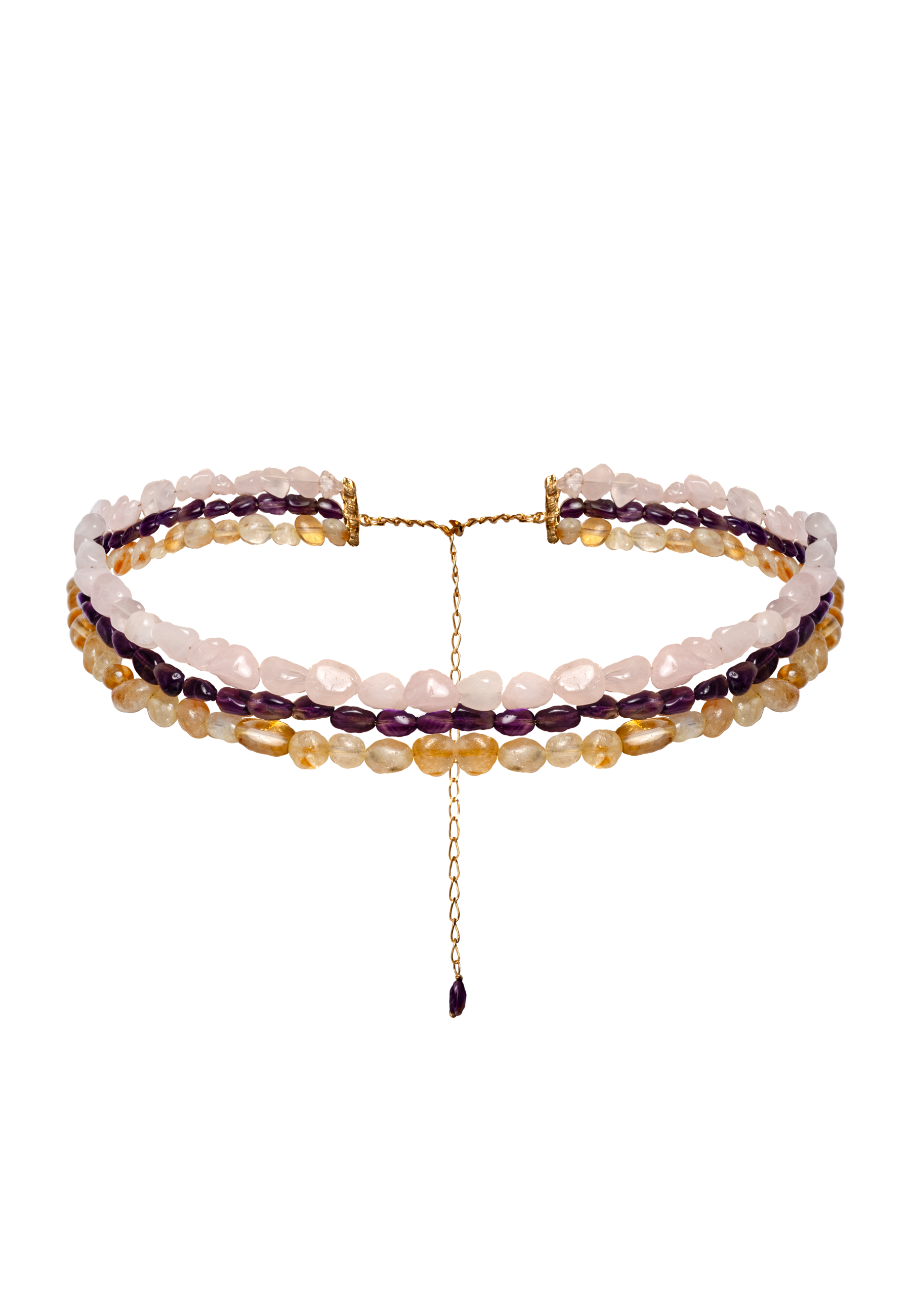 Lavani Jewels Women's Gold / White Mizu Pink Choker In Multi