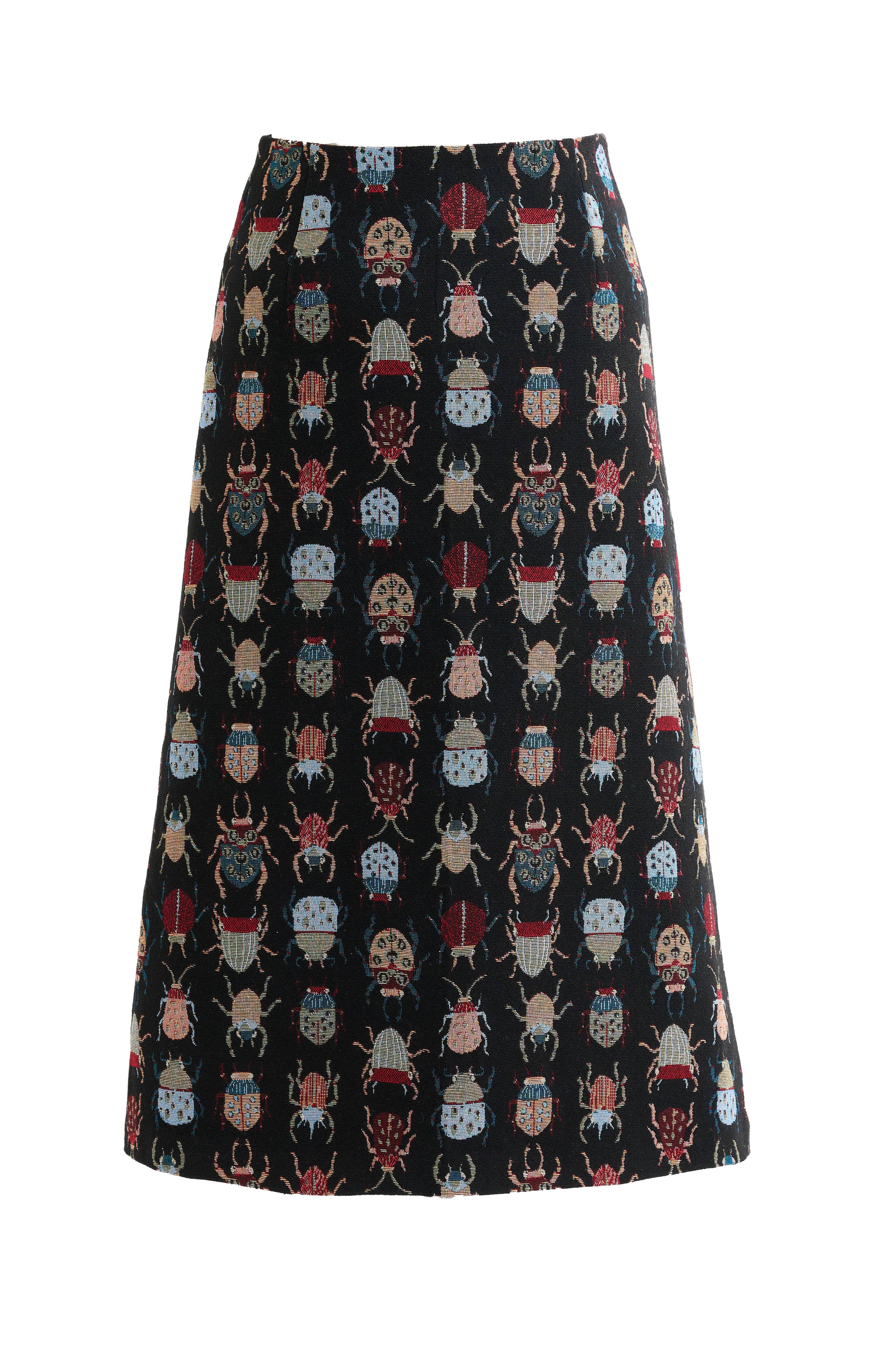 Louche Women's Buffy Beetlejuice Jacquard Midi Skirt – Multicoloured