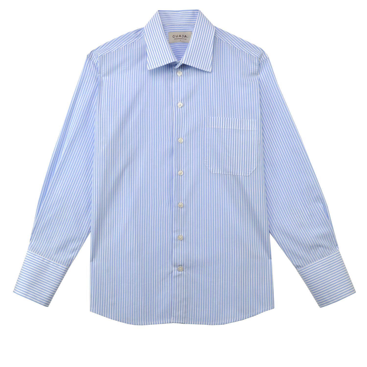 Guaja. Studio Women's Blue / White The Boyfriend Shirt - Blue & White Stripes In Blue/white