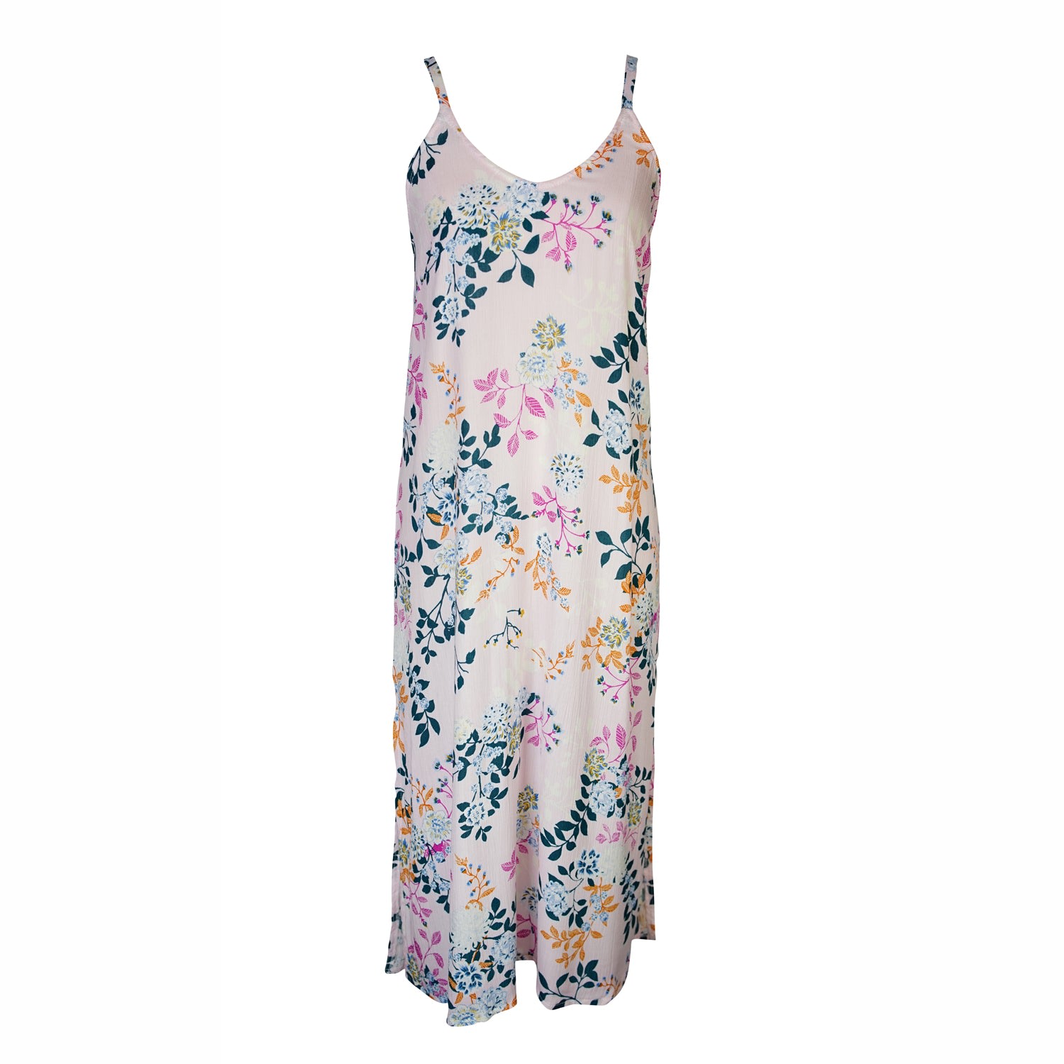 Women’s Pink / Purple / Neutrals Blush Garden Slip Dress L/Xl Jennafer Grace