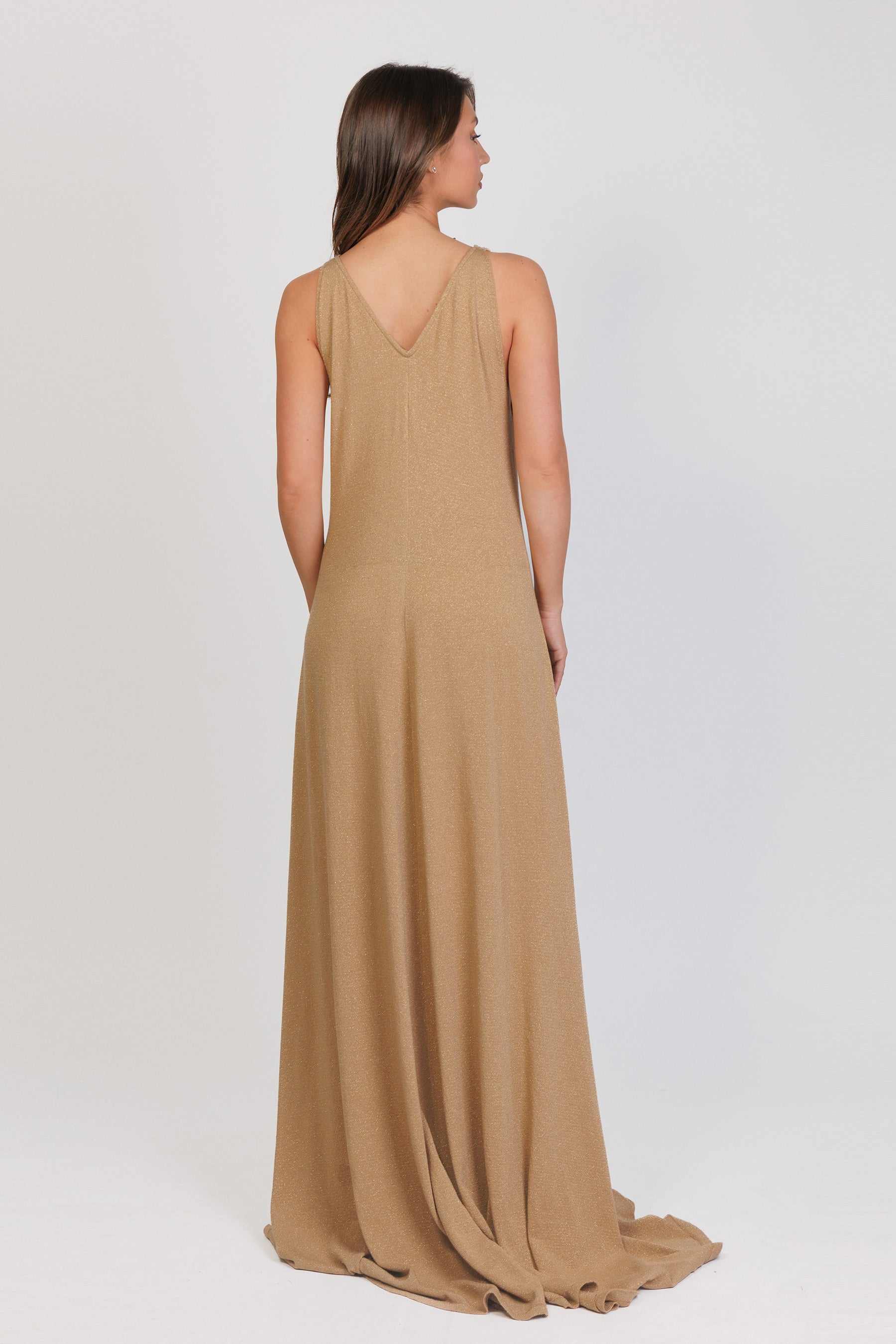 fine knitted maxi dress Aya Muse fine-knitted Maxi Dress | Neutrals