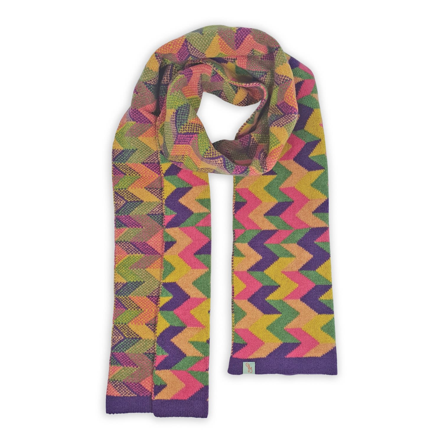 Otto & Spike Women's Pink / Purple / Green Scarves - Vouch - Regalia Purple In Multi