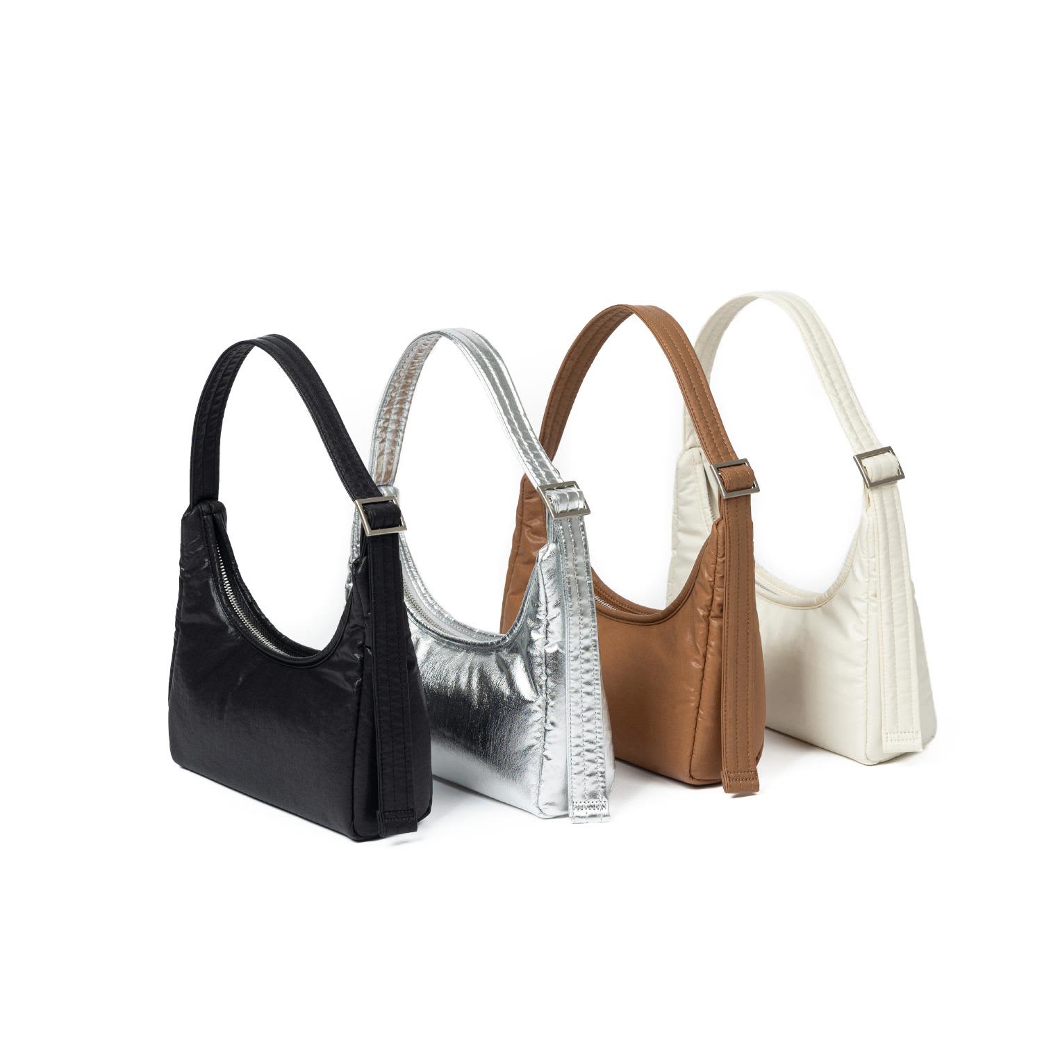 ショルダーバッグ・ポシェット HAHARCHIVE Leather Textured Small Silver Leather Textured Shoulder Bag - Silver | HAH ARCHIVE | Wolf
