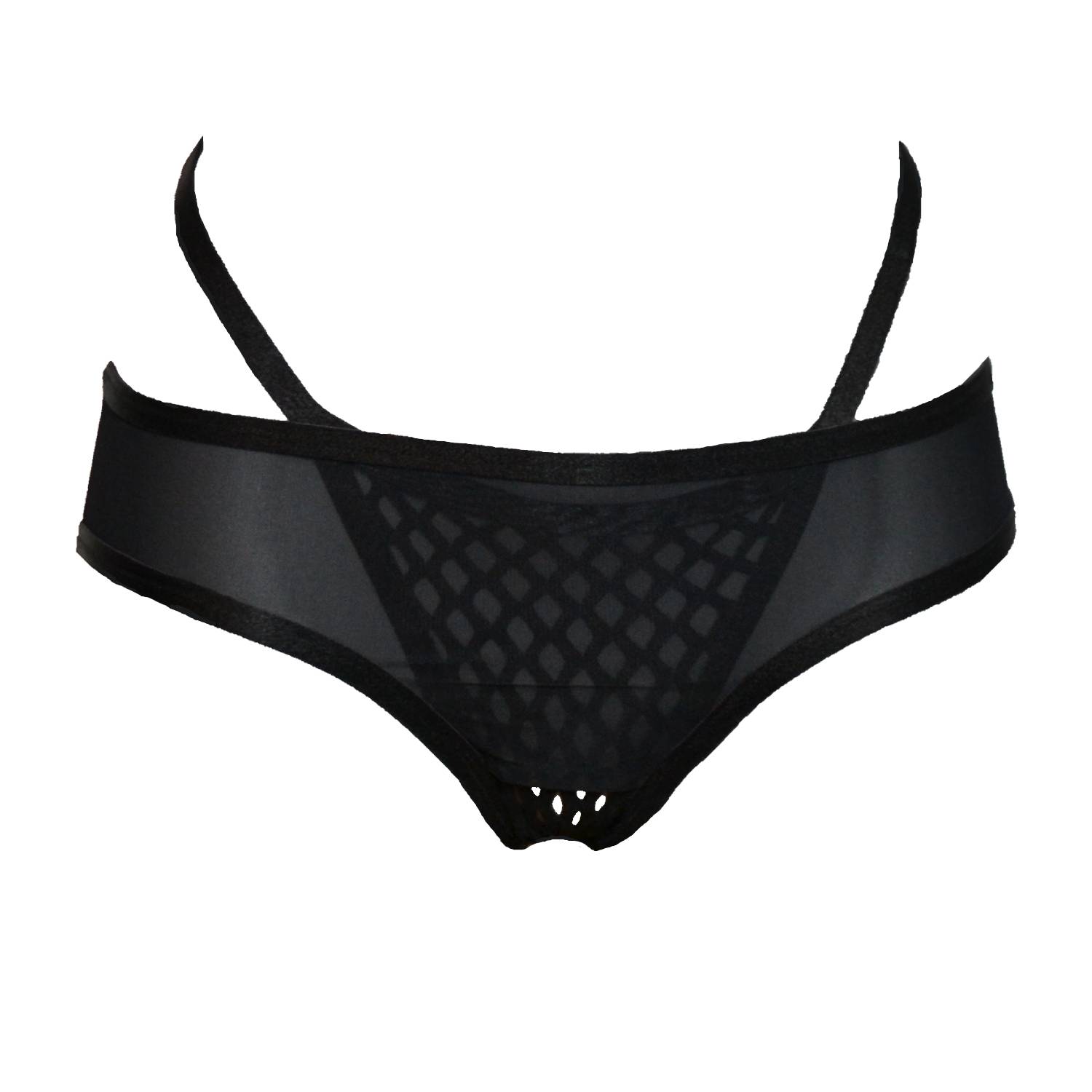 Hidden Beneath Women's Black Obsidian Layered Brief In Black