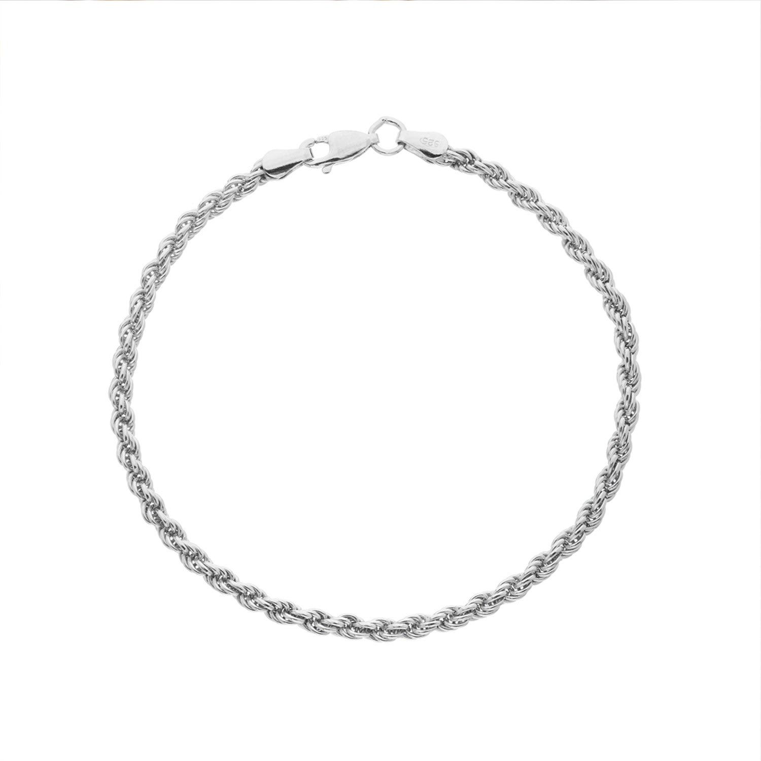 Auree Jewellery Women's Alhambra Sterling Silver Rope Bracelet In White