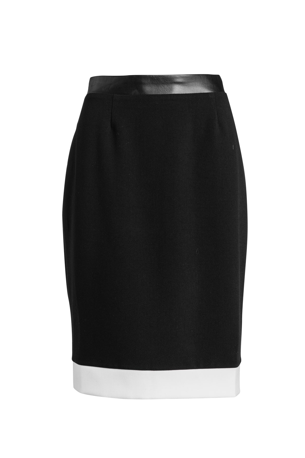 Conquista Women's Black Midi Pencil Skirt In Black