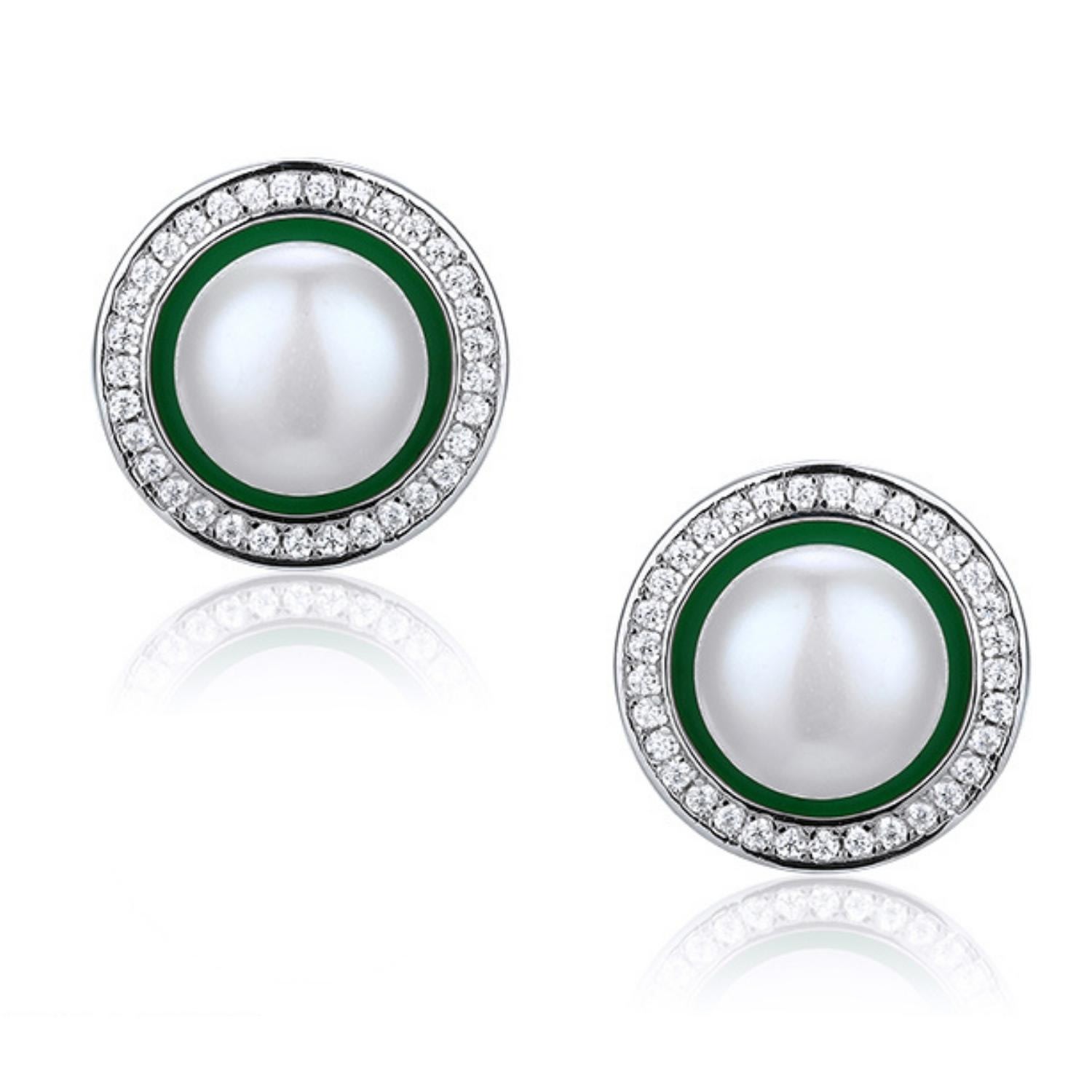 House Of Elliott Women's Green Emerald Earrings In Green