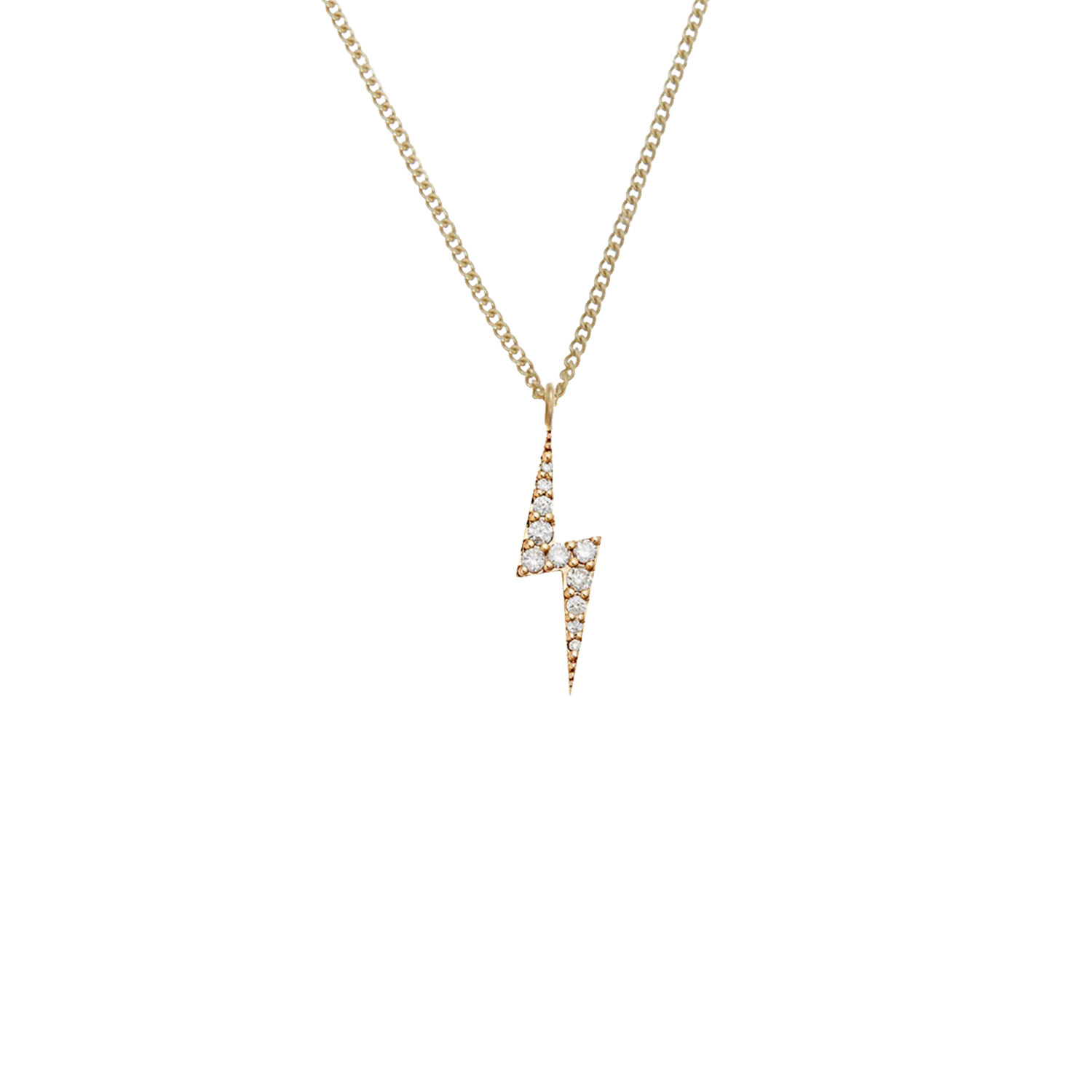 Zoe And Morgan Women's Zap Diamond Necklace Gold