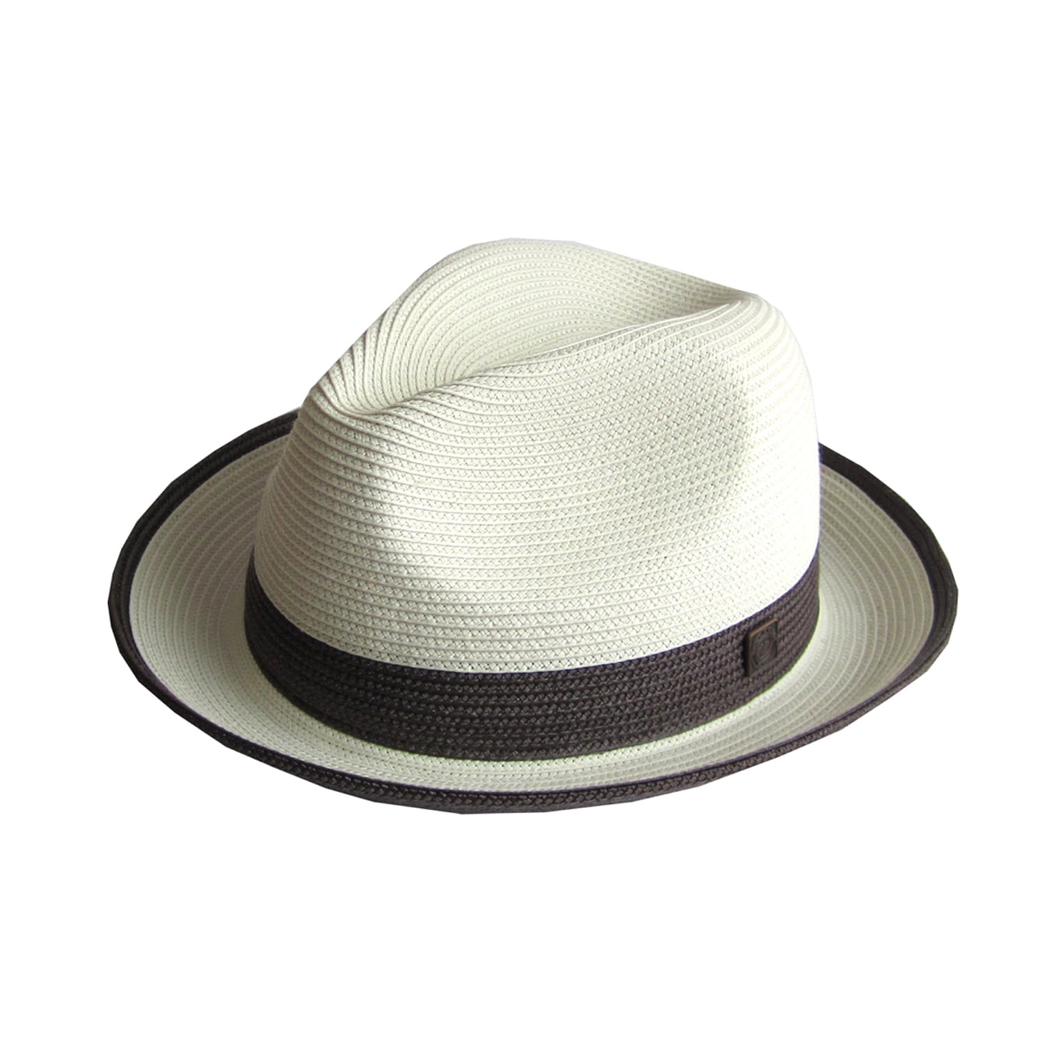 Dasmarca Hats Men's White Dasmarca Florence Marble Summer Two Tone Crushable Hat In White