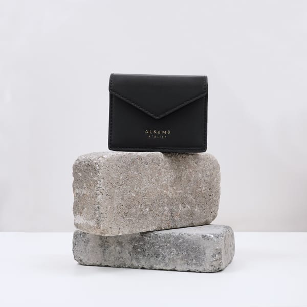 Alkeme Atelier Fire Mini Wallet - Black In Mini