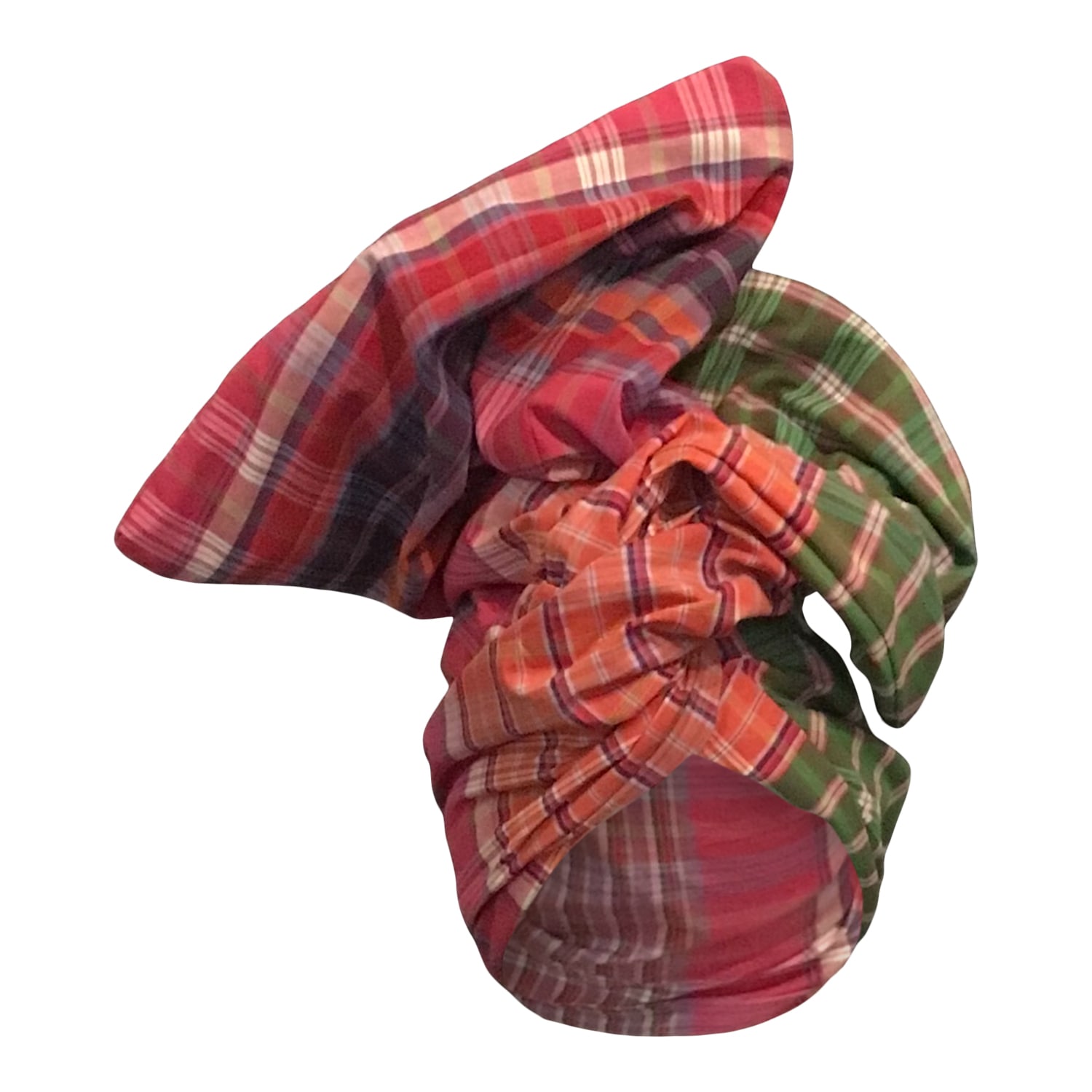 Women’s Twisturban Turban In Multi Color Plaid Cotton Romer Millinery