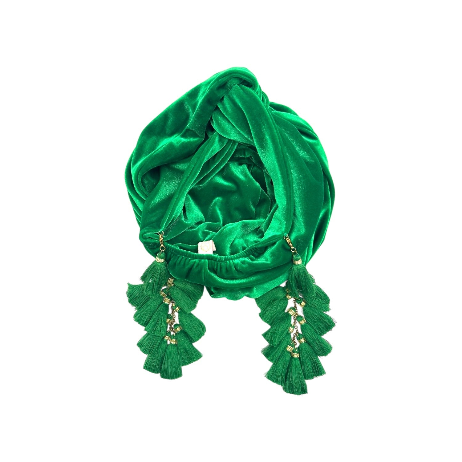 Julia Clancey Women's Kelly Green Chacha Velour Turban In Green