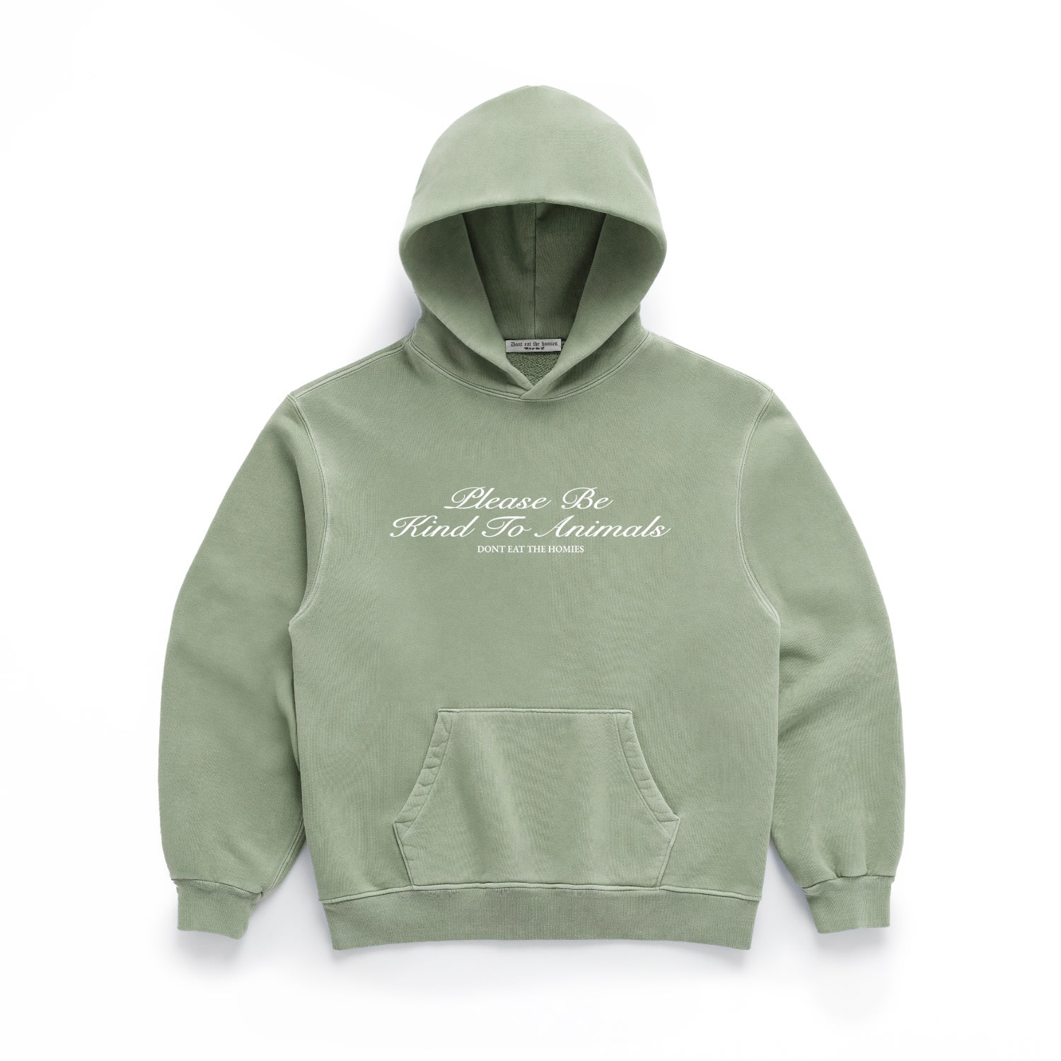 Dont Eat The Homies Be Kind Hoodie - Green In Green