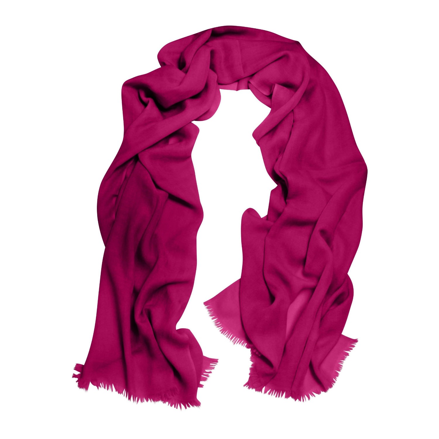 Women’s Pink / Purple Cressida Pure Cashmere Pashmina - Magenta Cornelia James