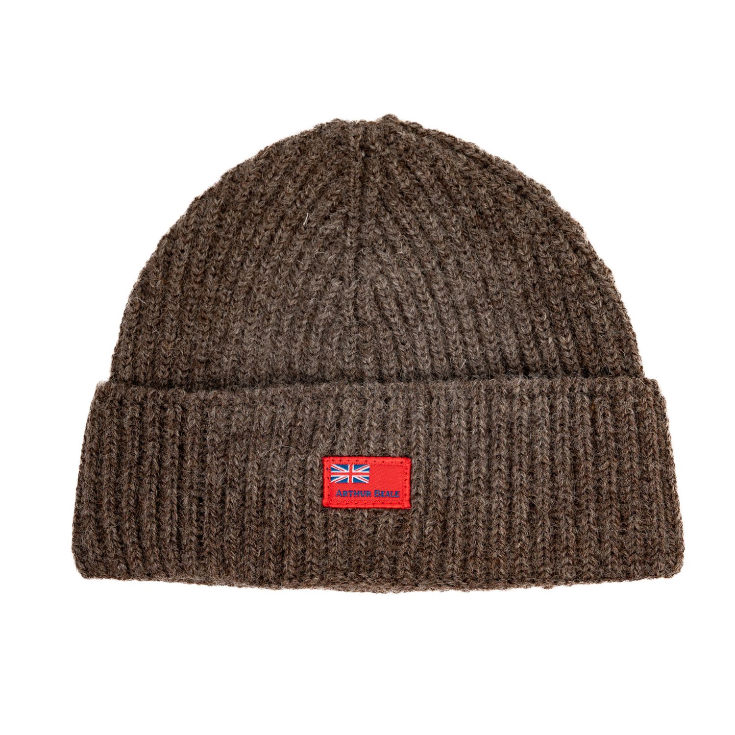 Arthur Beale Men's Grey / Neutrals / Brown  Ensign Beanie Hat - Dark Grey Natural In Grey/brown