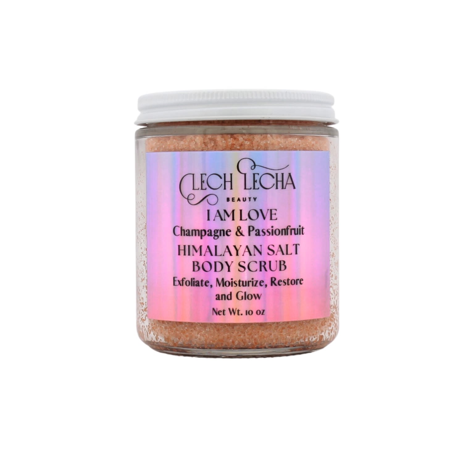 Pink / Purple I Am Love Champagne & Passionfruit Himalayan Salt Body Scrub Large Lech Lecha Beauty