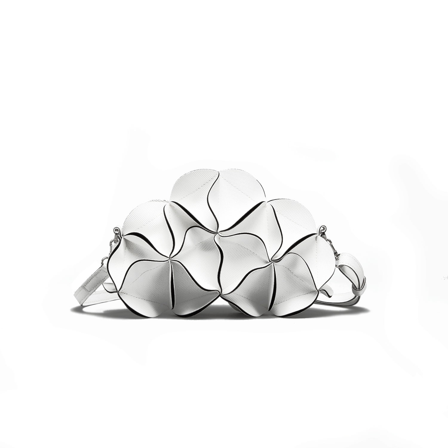 Elemood_japan Women's Blossom Shoulder Bag Cloud - White In White