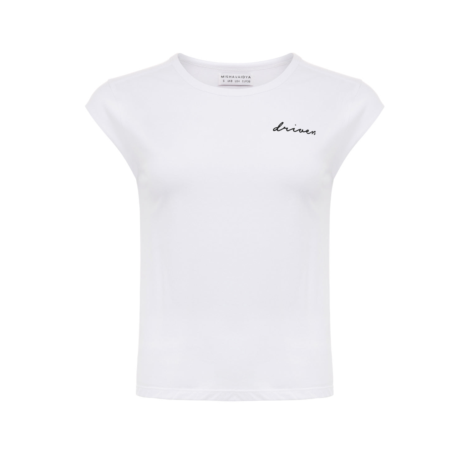 Misha Vaidya Women's Driven Tee - White In White