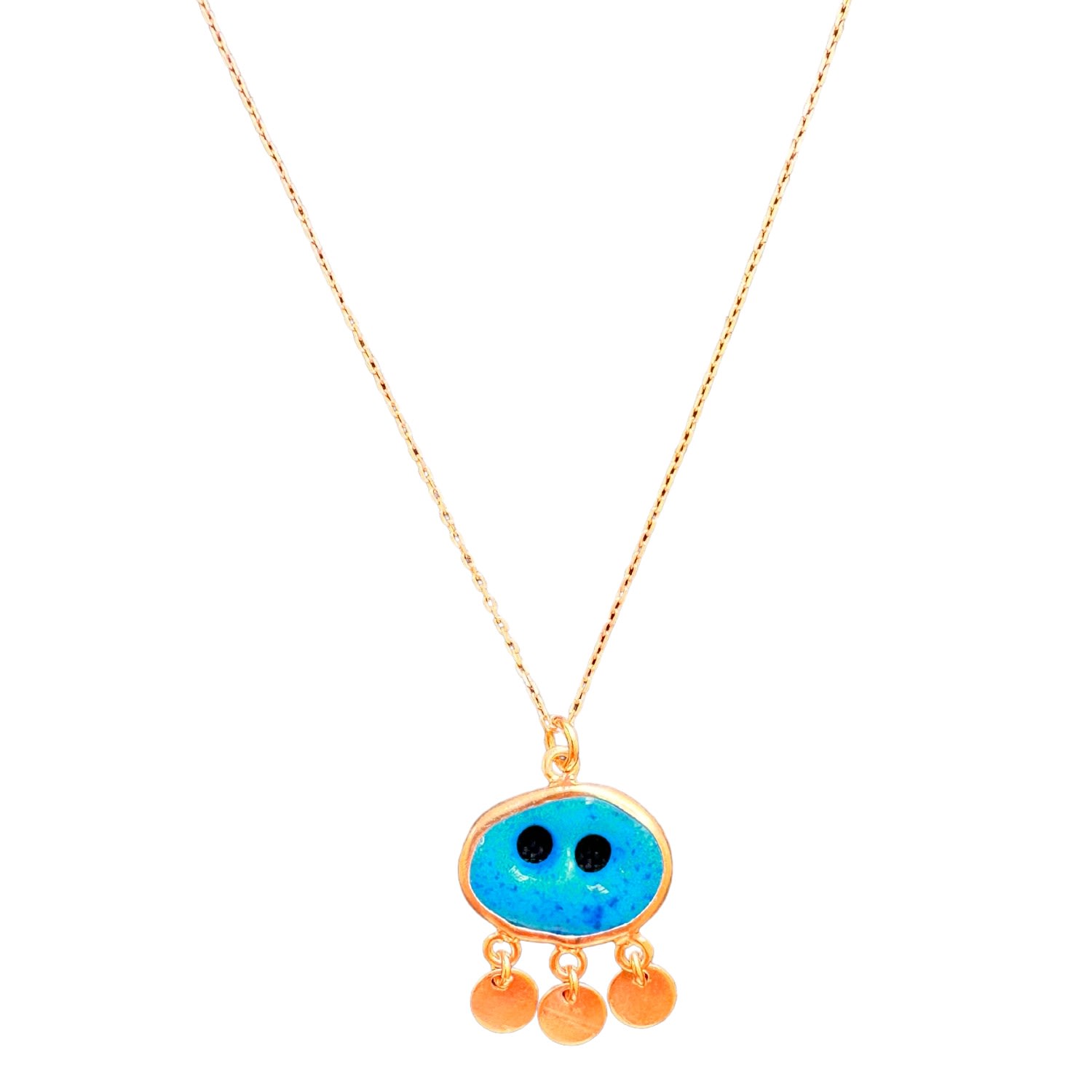 Black And Wild Women's Blue / Rose Gold Blue Charm Silver Necklace In Multi