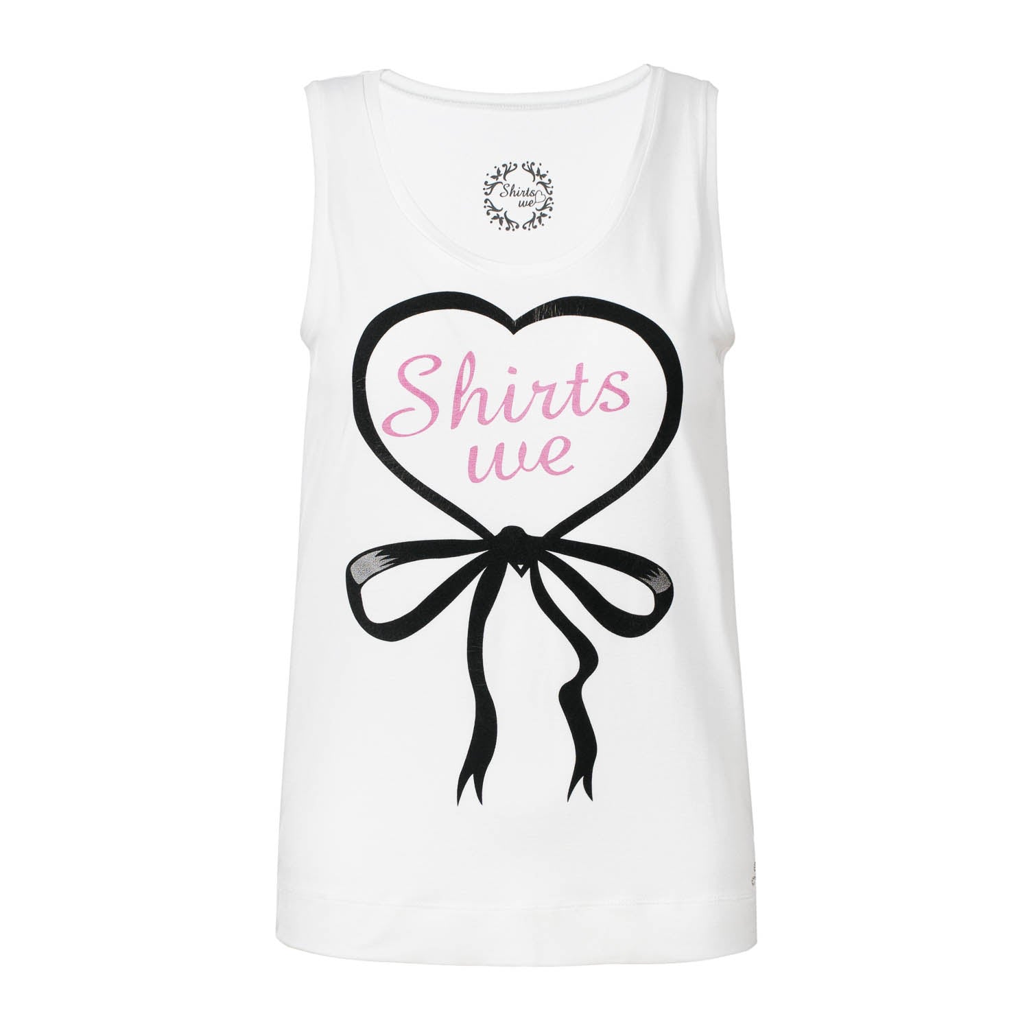 Conquista Women's Printed Sleeveless Top In White In White