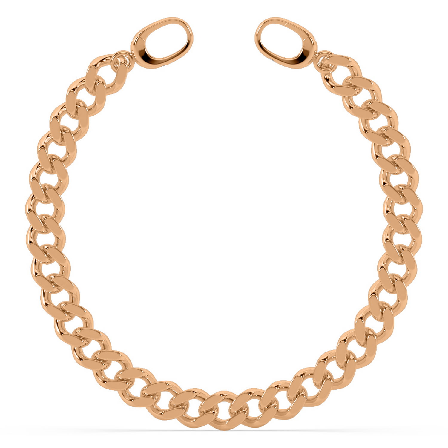 Women’s Maxi Cuban Link Bracelet - Rose Gold Oni Fine Jewelry