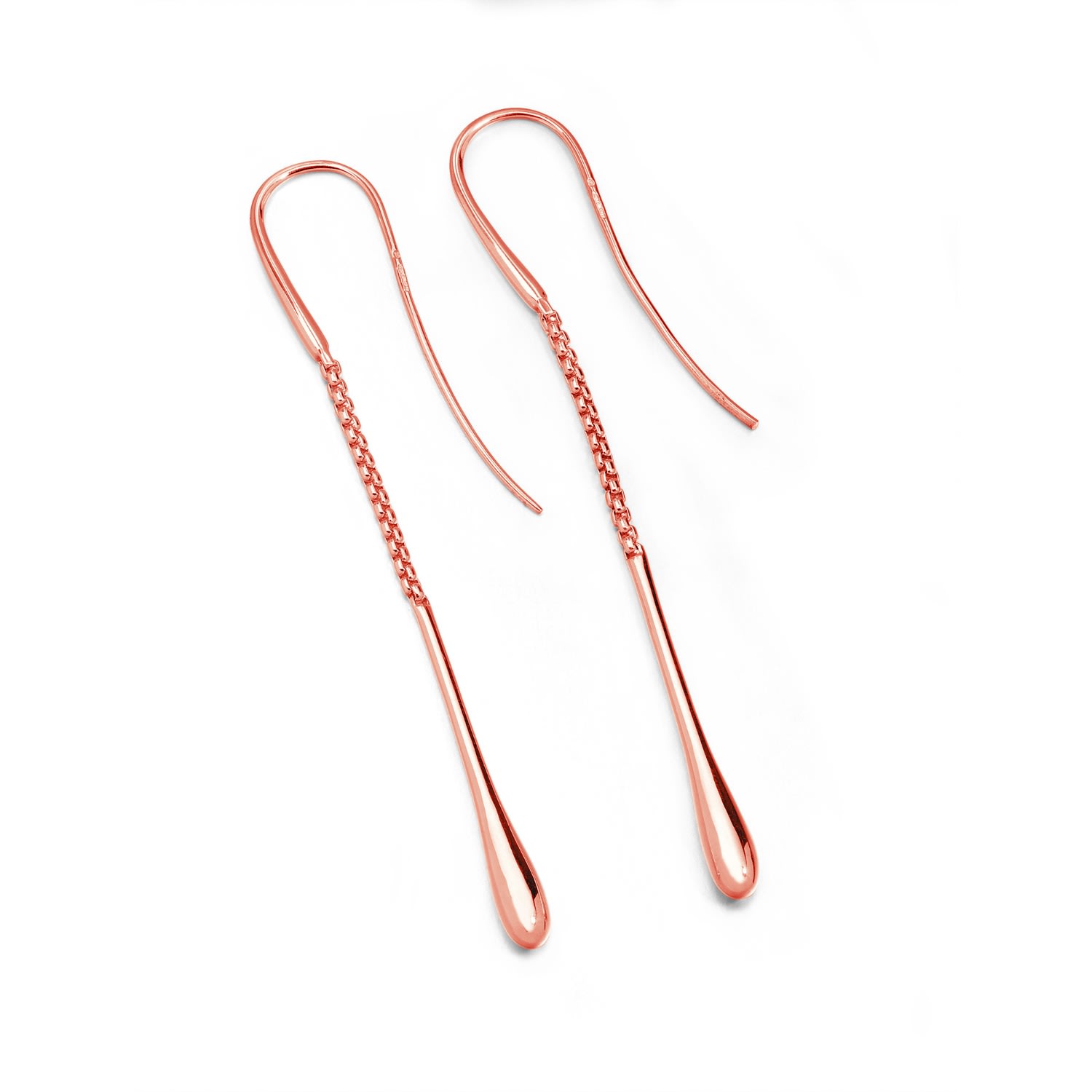 Women’s Drop Earrings In Rose Gold Vermeil Lucy Quartermaine