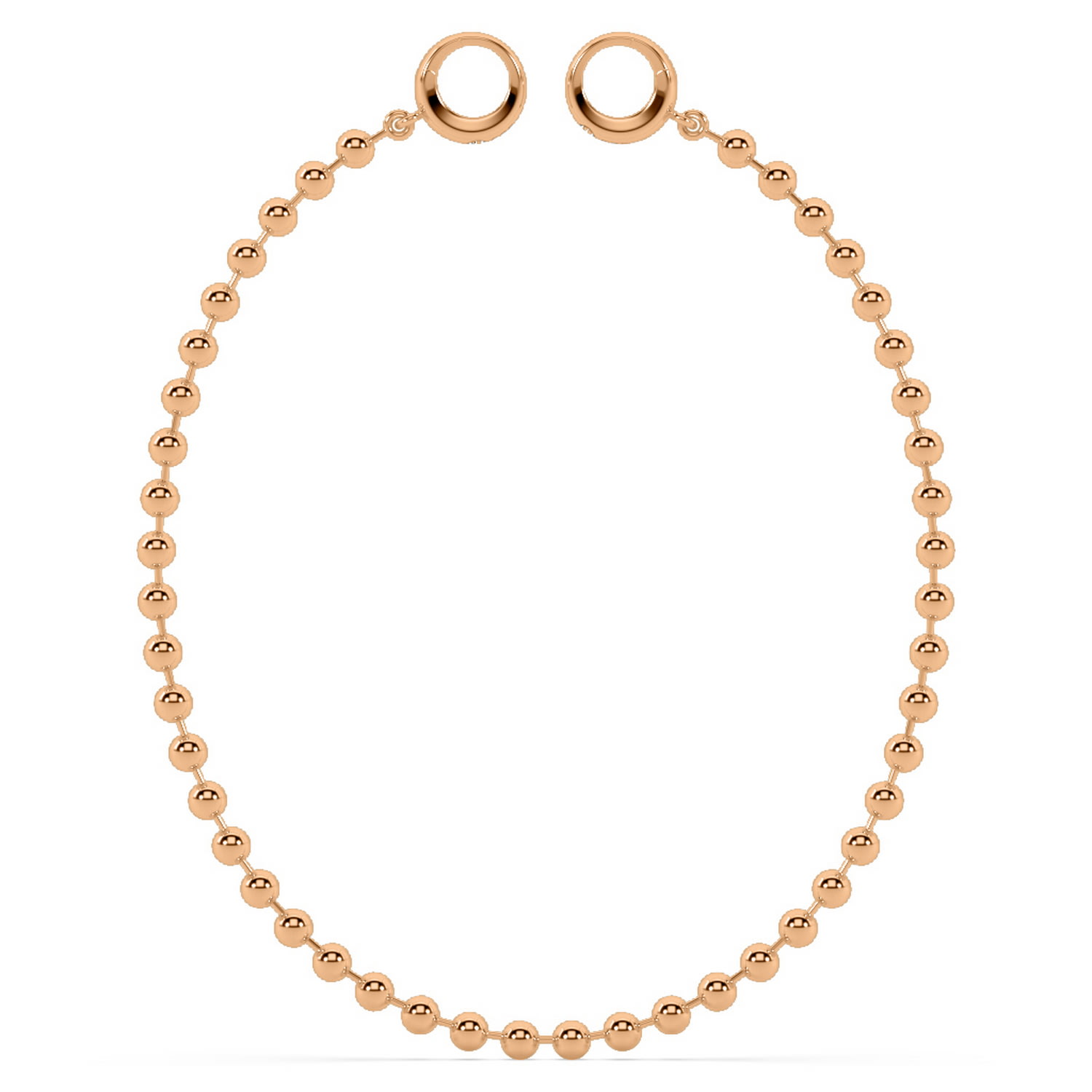 Women’s Maxi Sphere Anklet - Rose Gold Oni Fine Jewelry