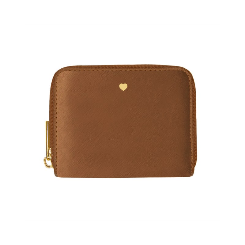 Jlr London Women's Brown Carson Vegan Leather Purse - Tan