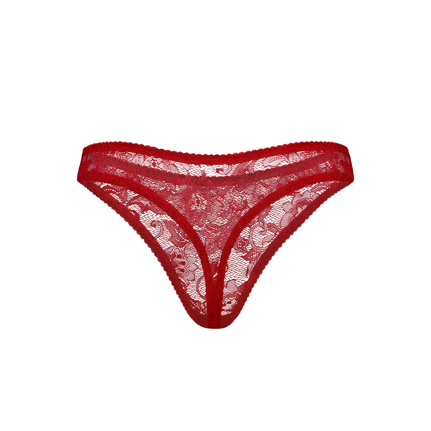 Darily Underwear Women's String Panties Flame Red In Red
