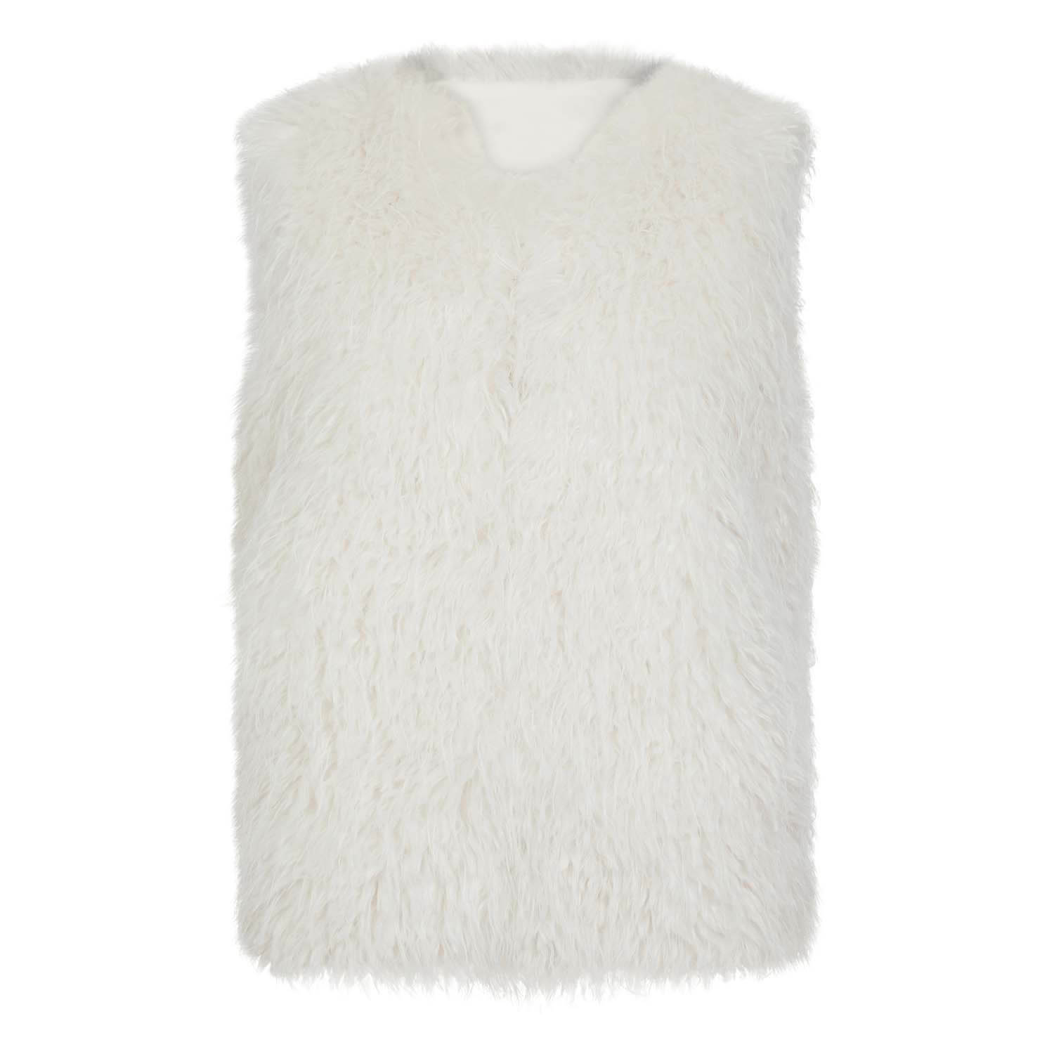 Nooki Design Women's White Scandi Gilet In Cream In White