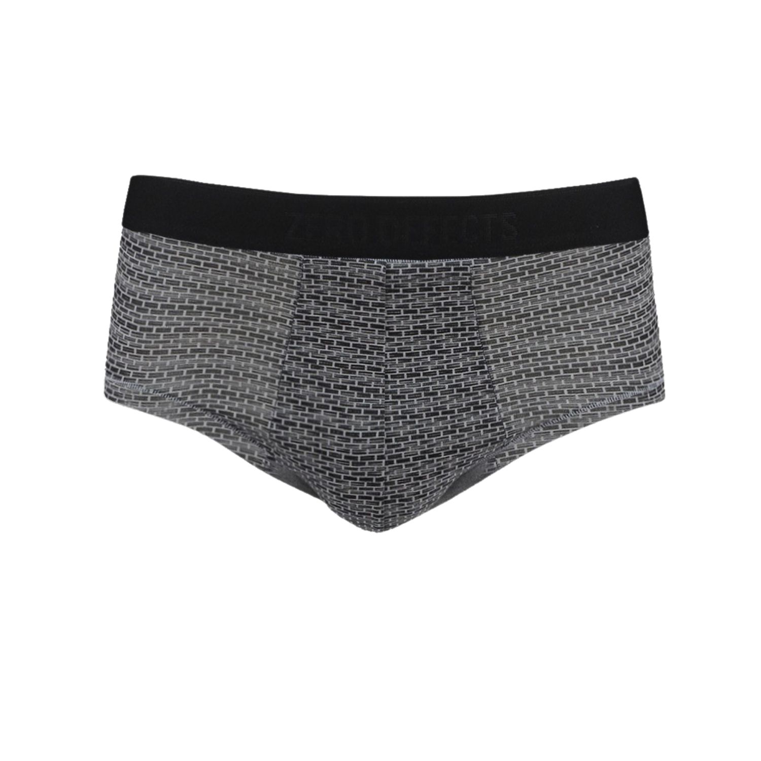 Zd Zero Defects Men's Allure Brief Mini – Anatomical Cut & Fabric-covered Waistband – Color Grey