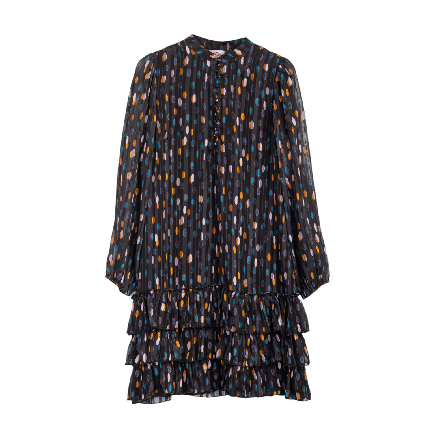 Niza Women's Black Alejandra Polka Dot Dress In Black