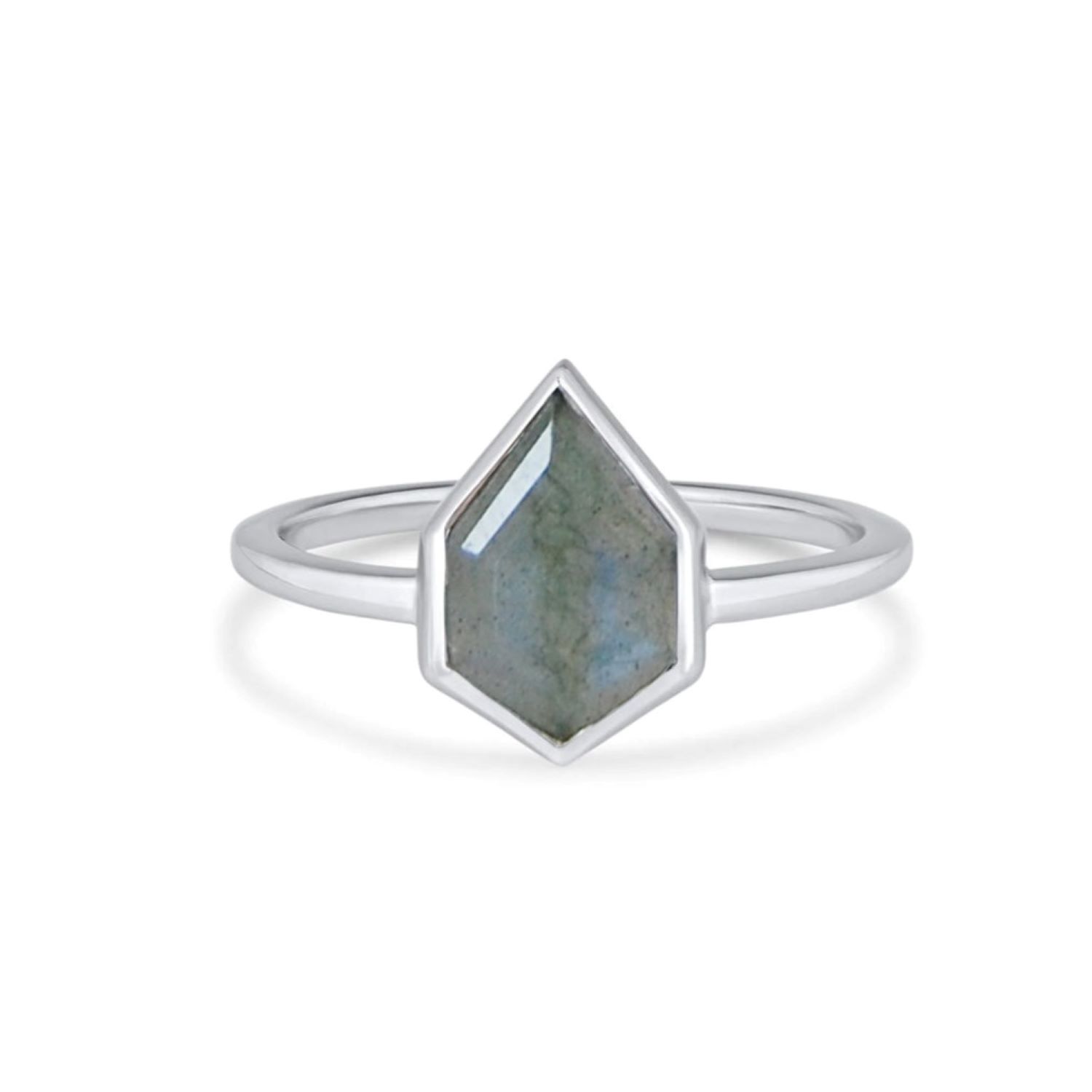 Women’s Silver / Blue Labradorite Kite Ring Sterling Silver Zohreh V. Jewellery