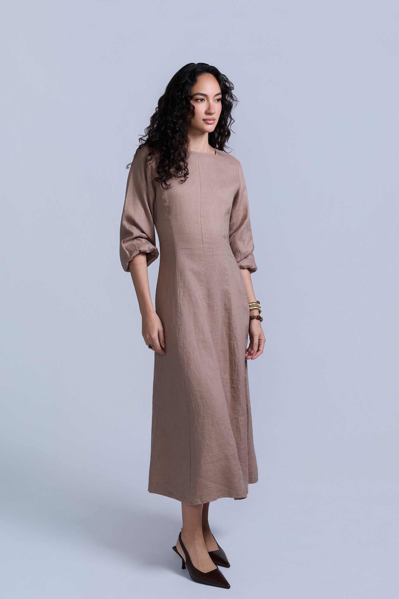Linen Dress - Neutrals | RAVE ON TREND
