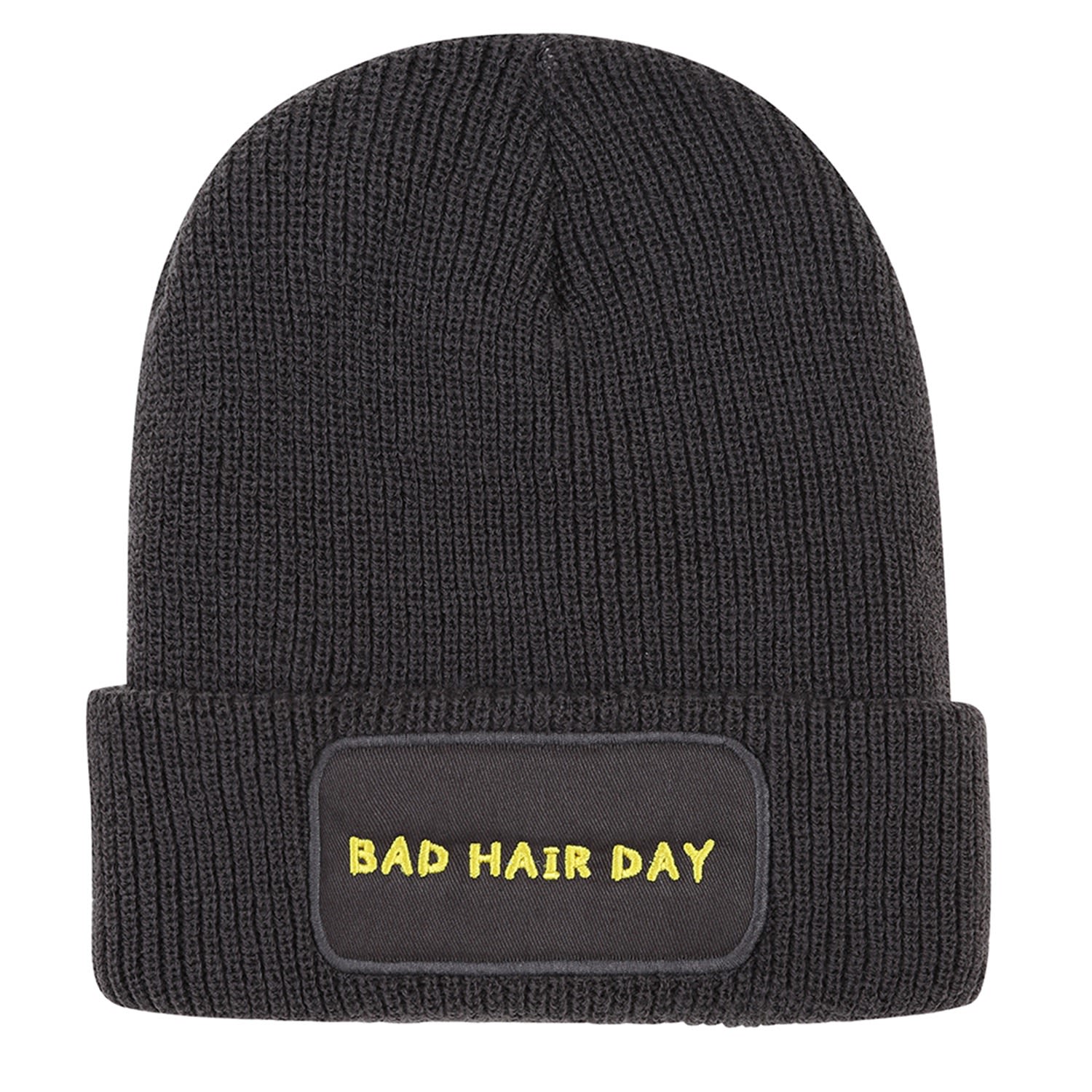 Women’s Grey Bad Hair Day Beanie Hat One Size James Steward