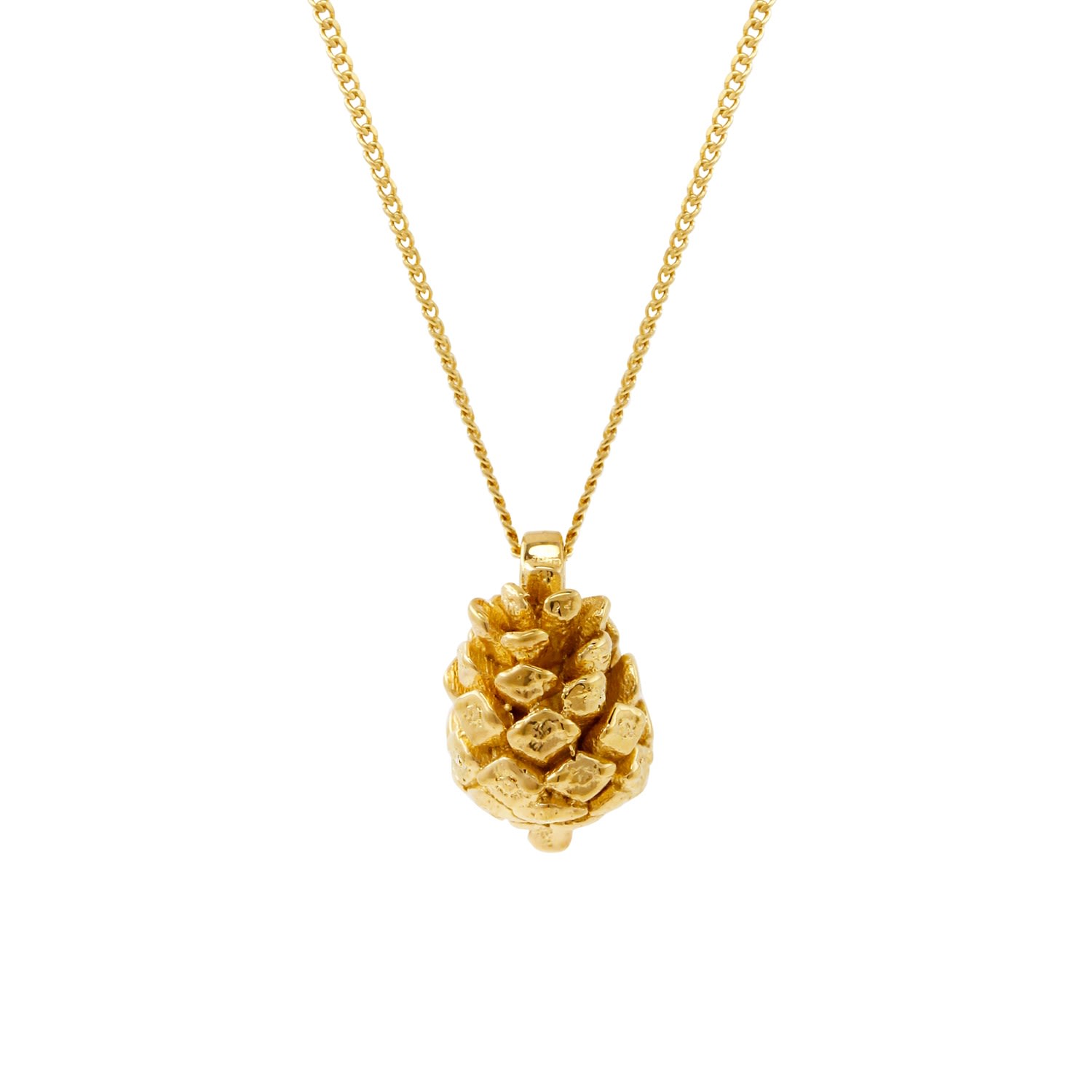 Women’s Baby Pine Cone Necklace - Gold Lee Renee