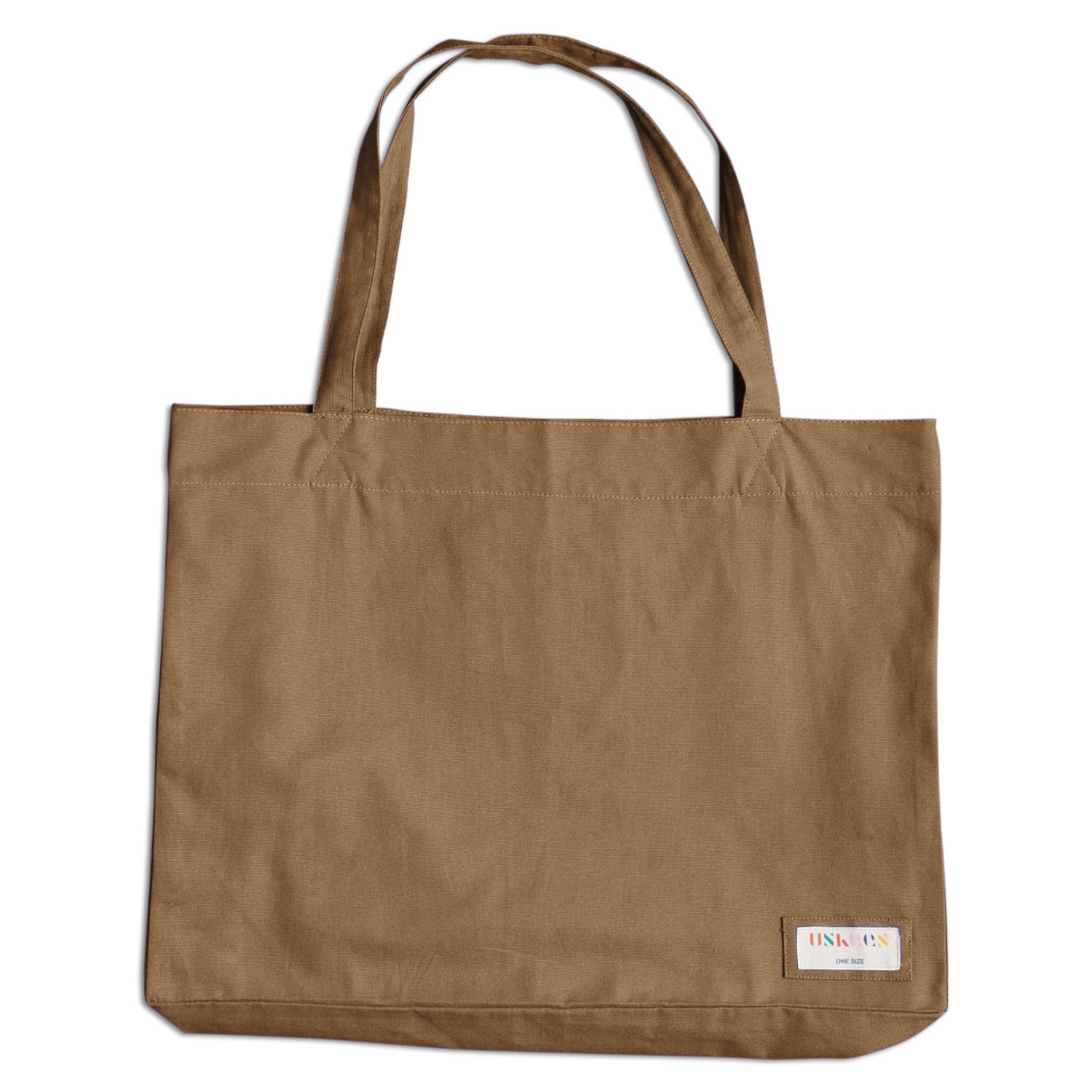 Men’s Brown The 4001 Large Organic Tote Bag - Khaki One Size Uskees