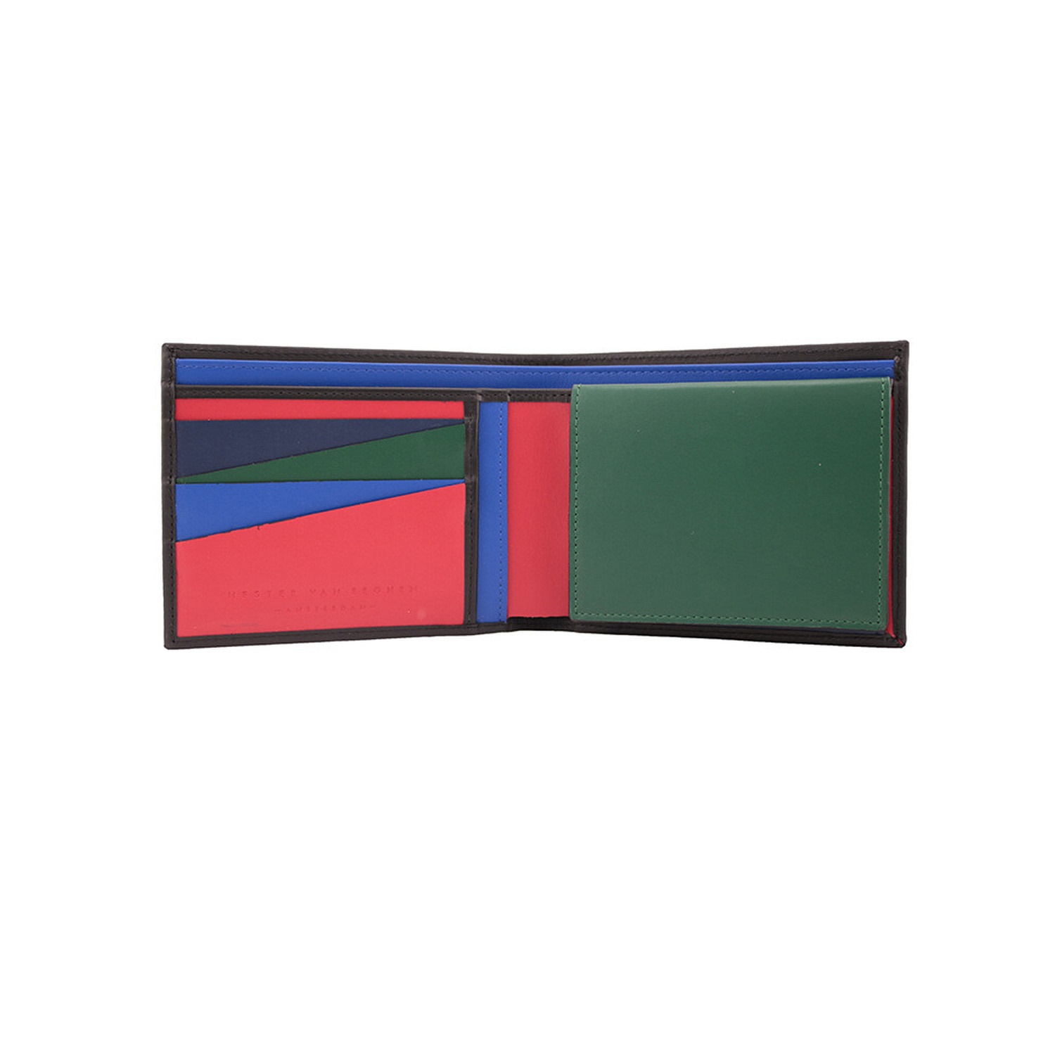 Women's Green / Red Creditcard Wallet - Mars | Hester Van Eeghen