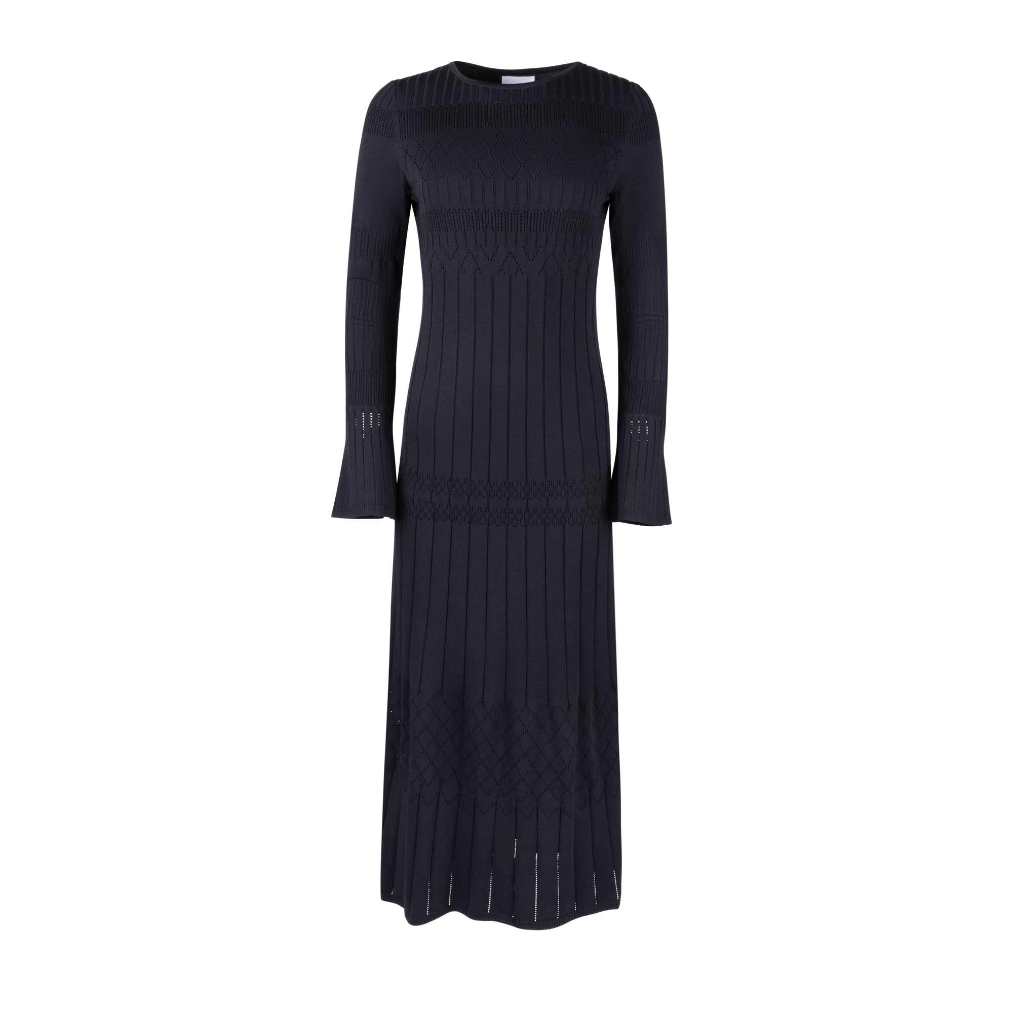 Ellie Makir Women's Chromatic Knit Dress - Black In Black