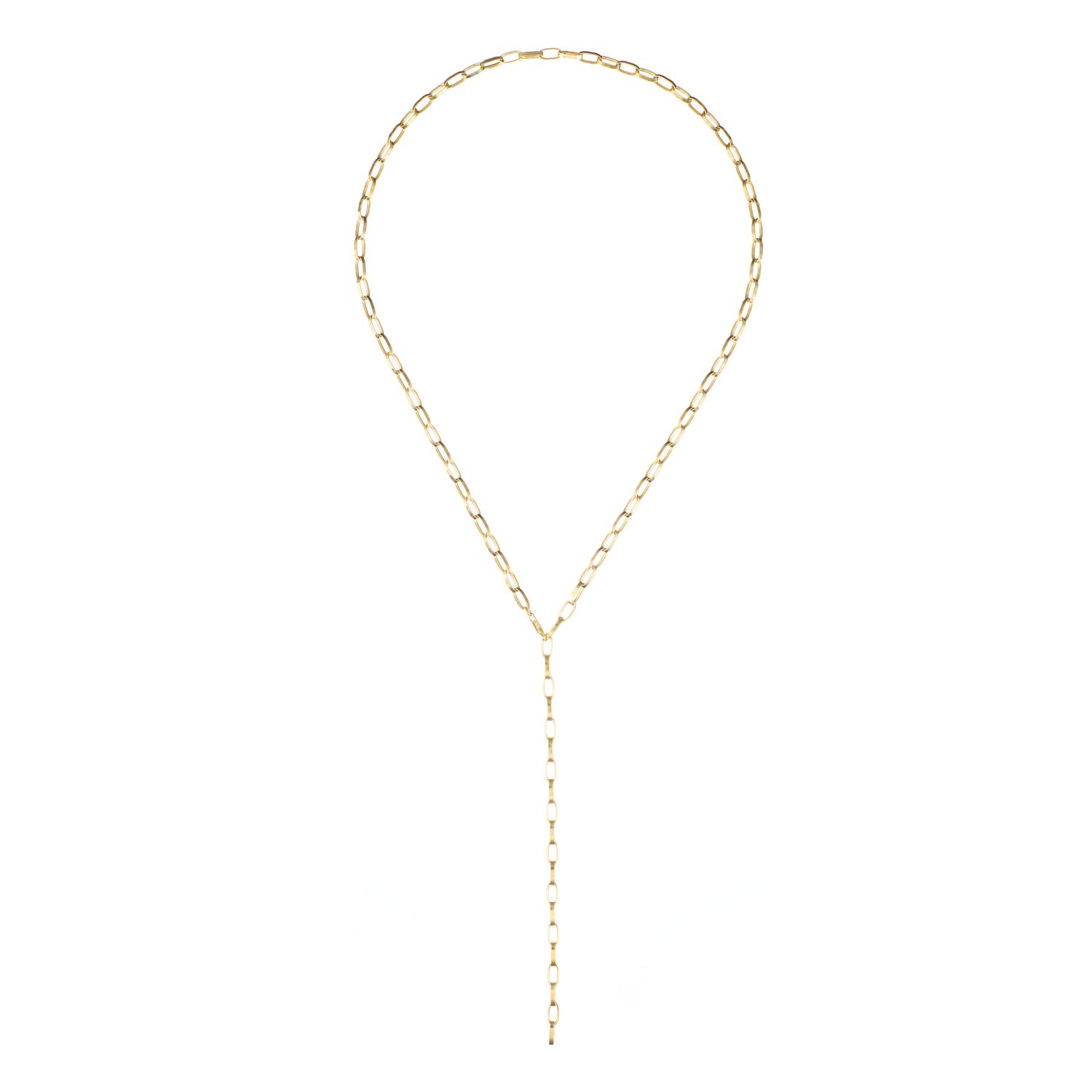 Edge Only Women's Oval Link Necklace 60cm 18ct Gold Vermeil