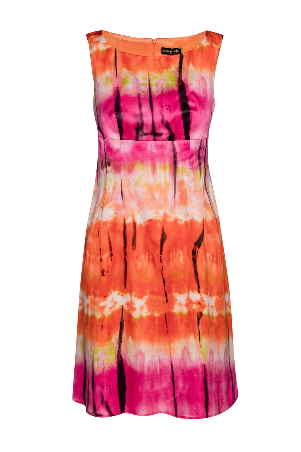 Conquista Women's Multicoloured Empire Line Dress