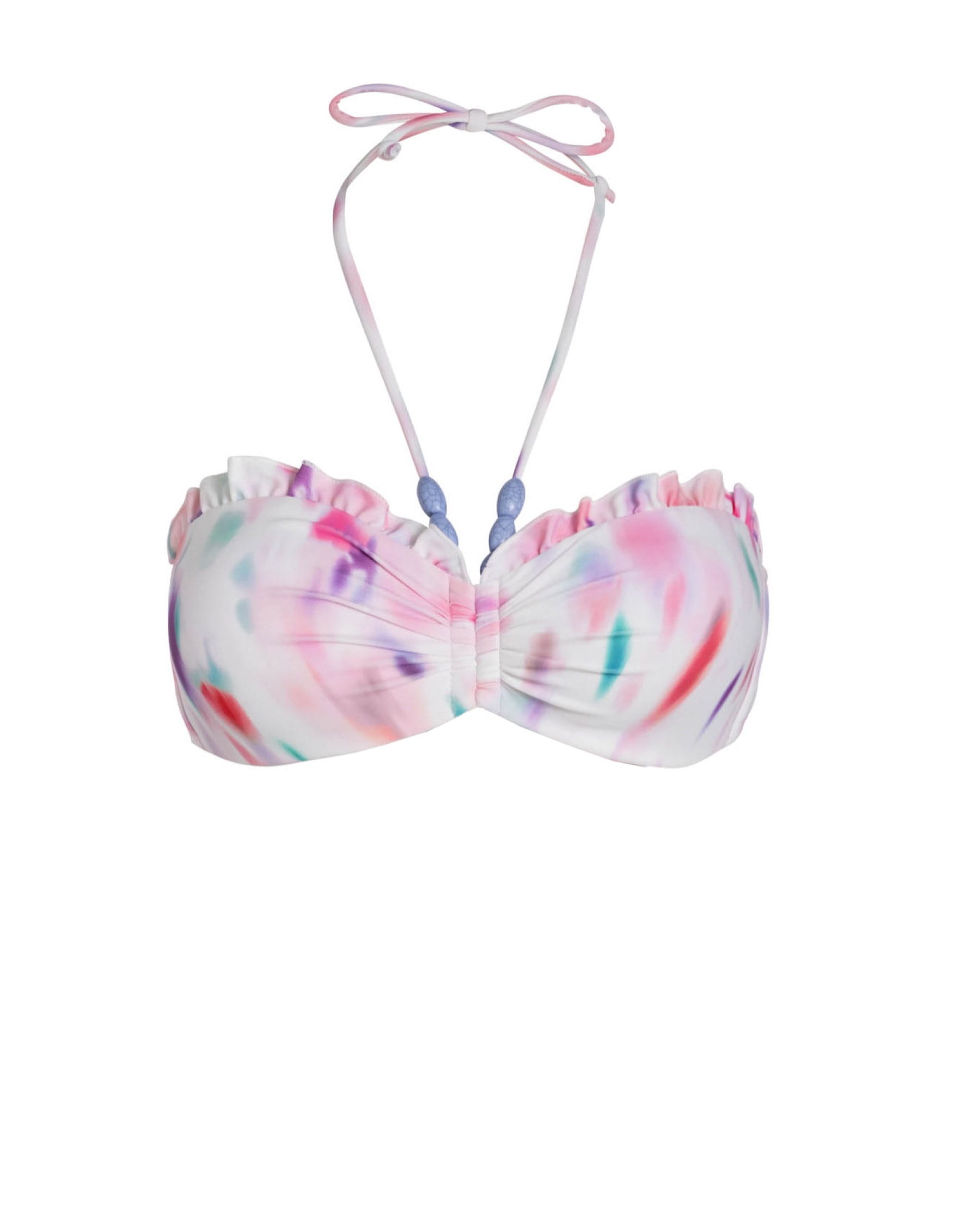 Change Of Scenery Women's White / Pink / Purple Alexis Top In Hazy Ikat Ivory In White