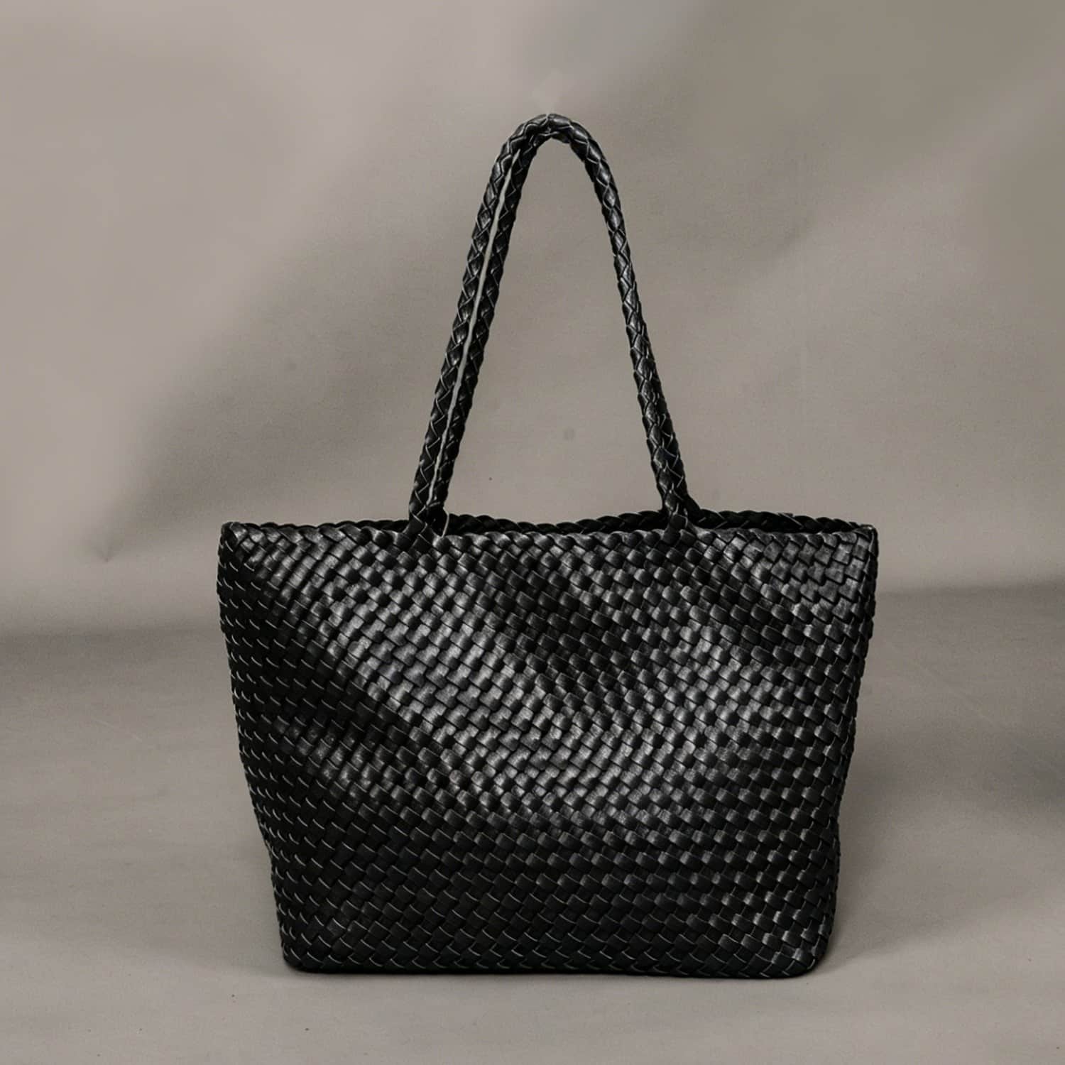 woven-eco-leather-handbag- 
